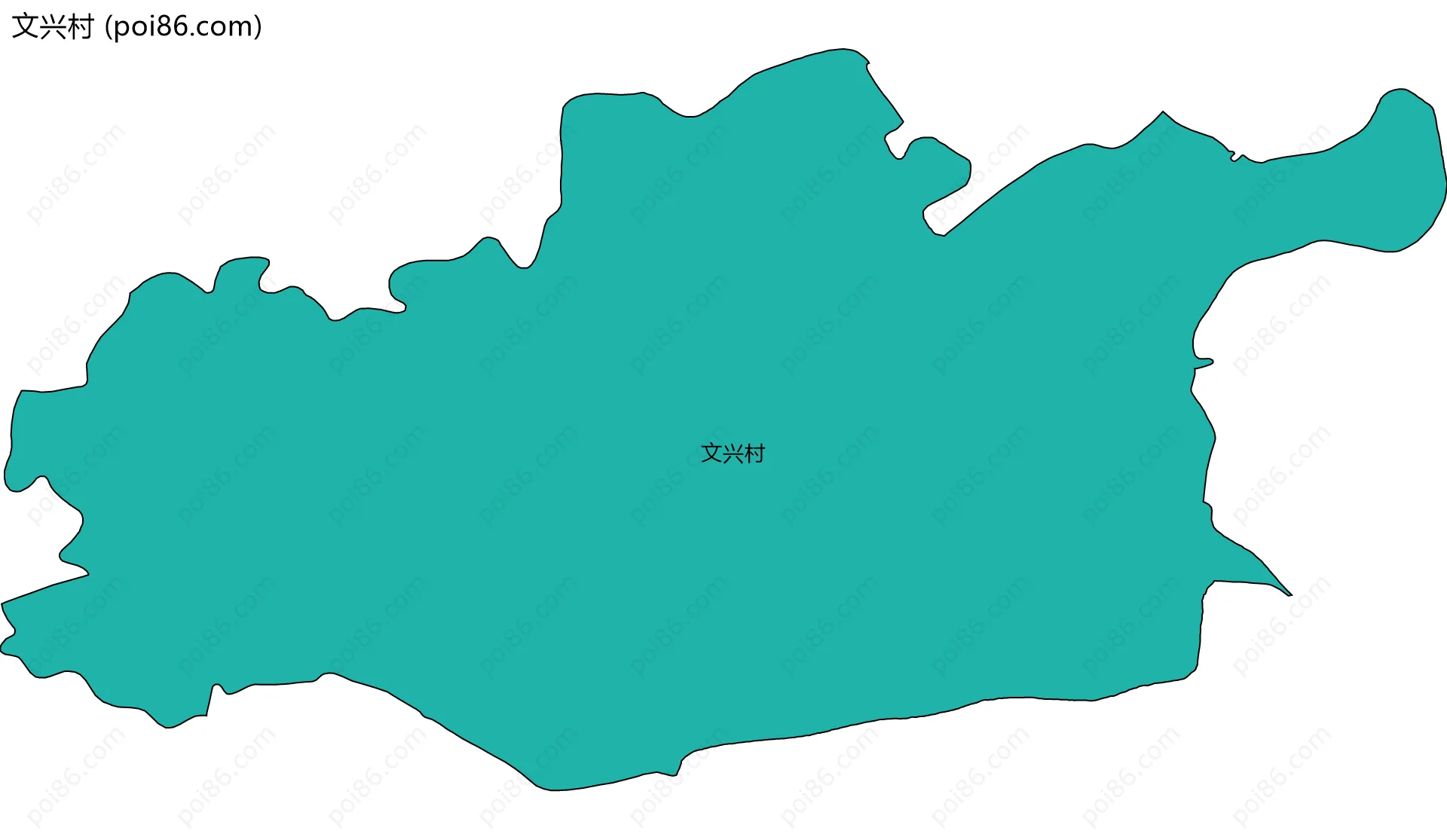 文兴村边界地图