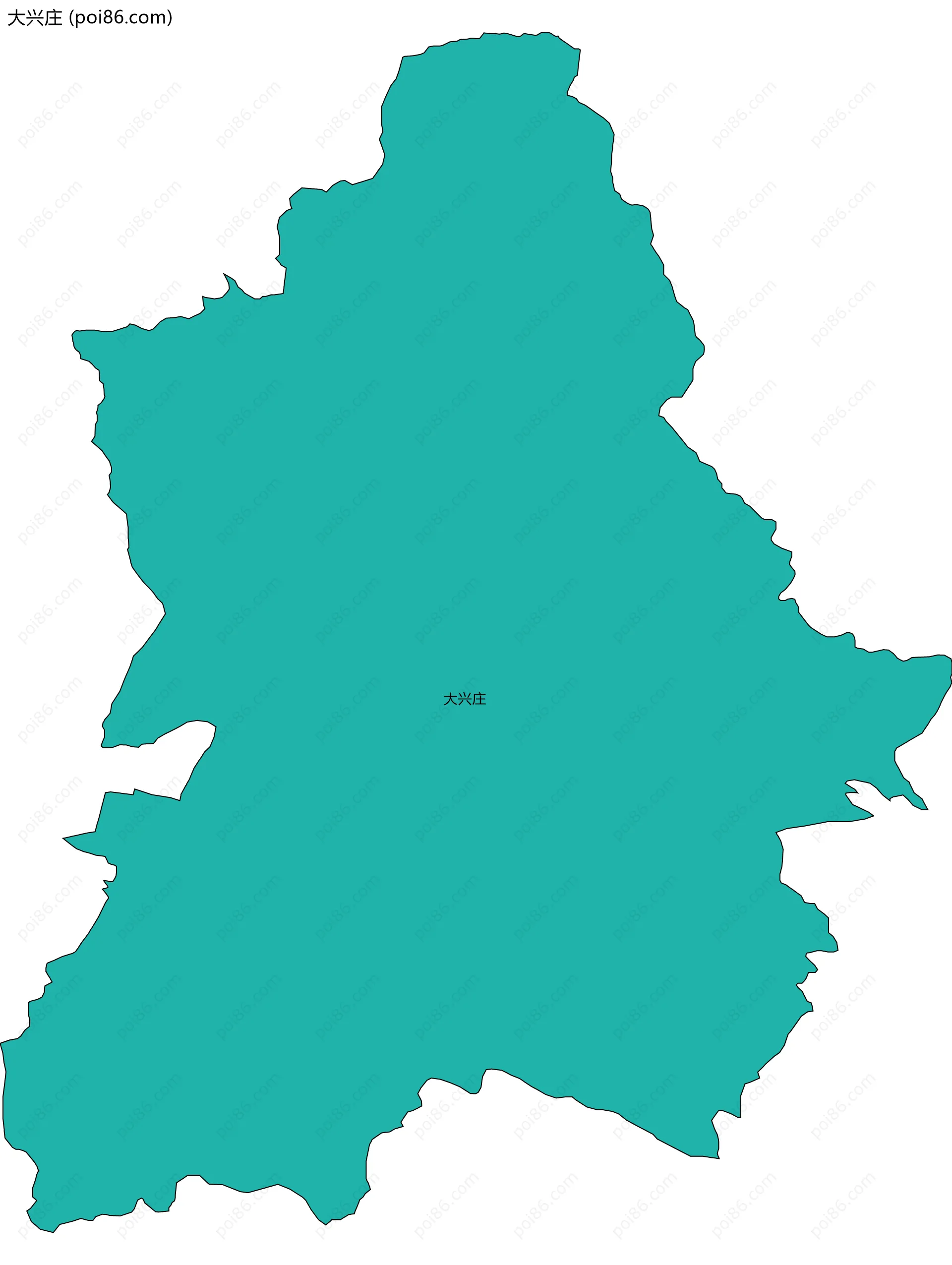 大兴庄边界地图