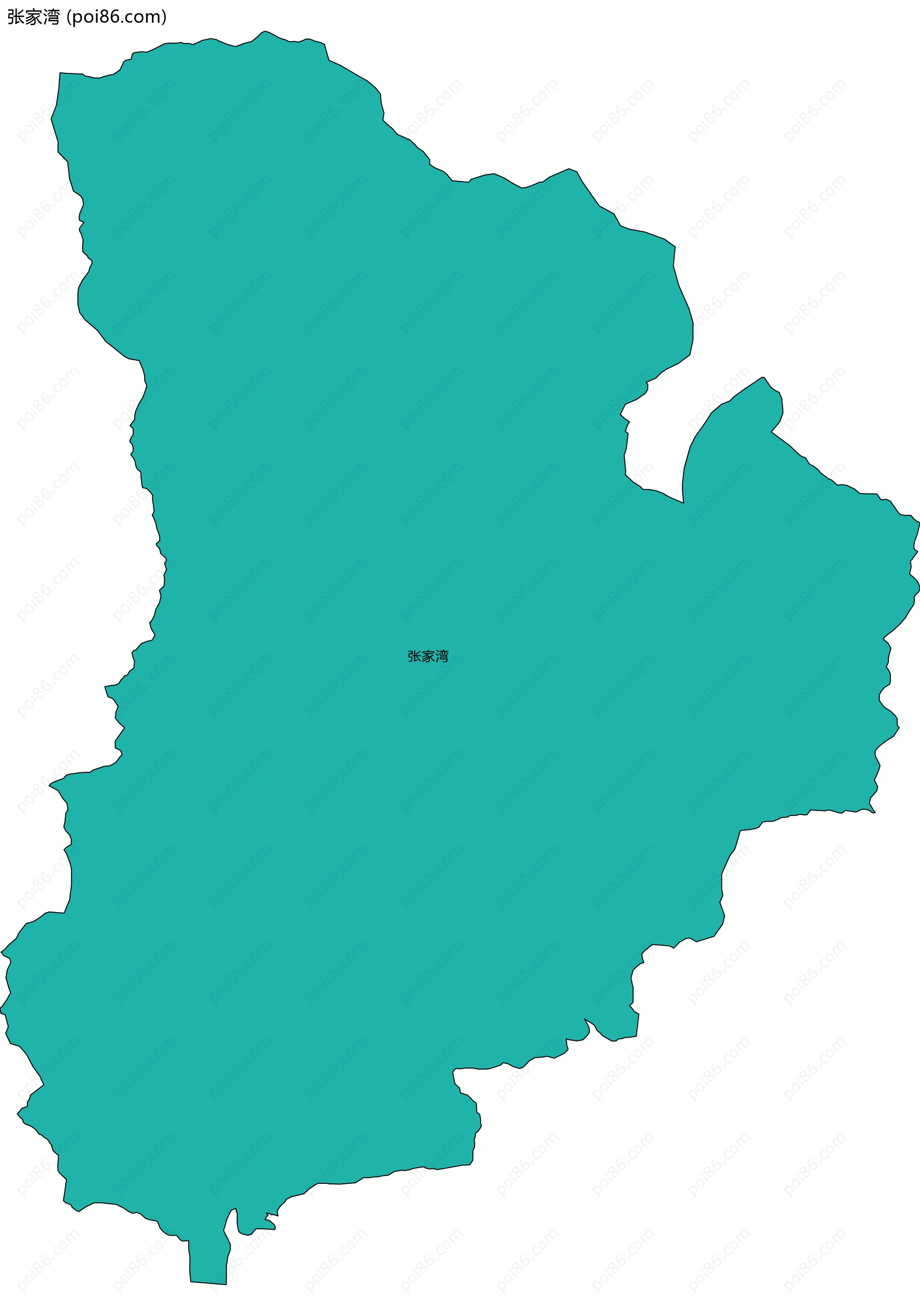 张家湾边界地图