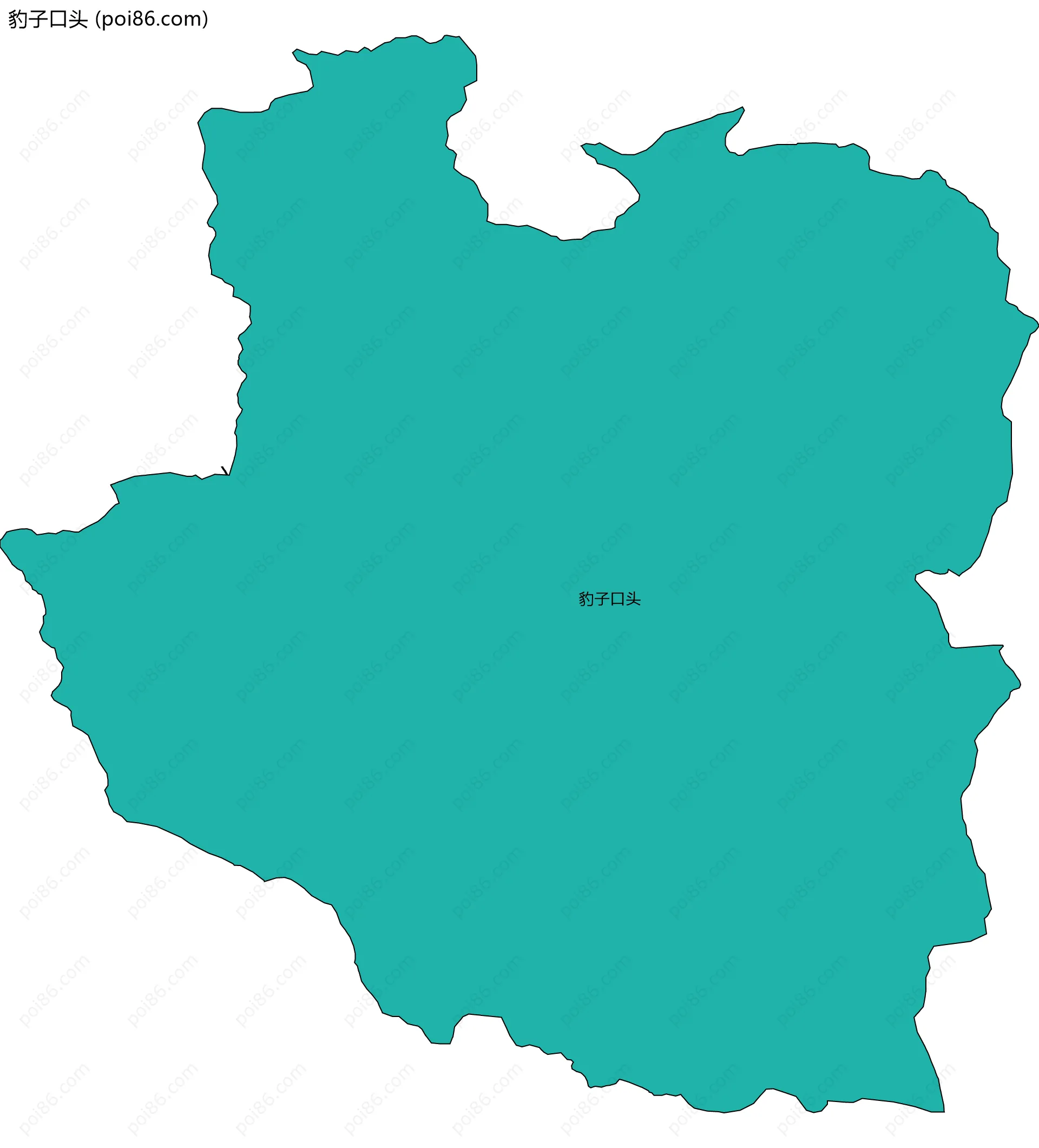 豹子口头边界地图