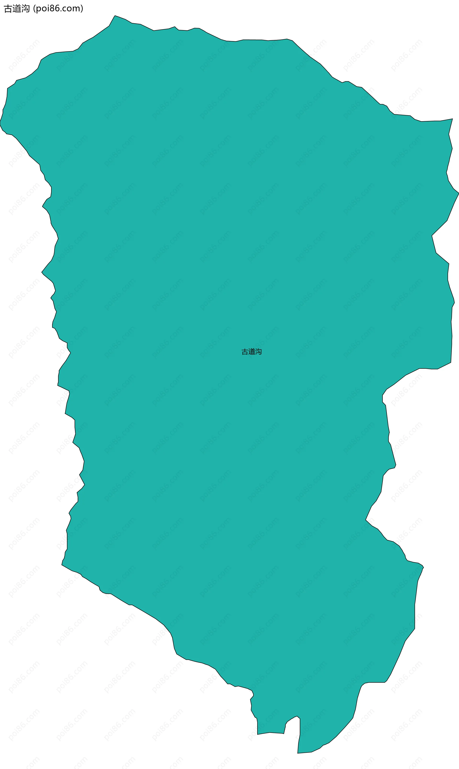 古道沟边界地图