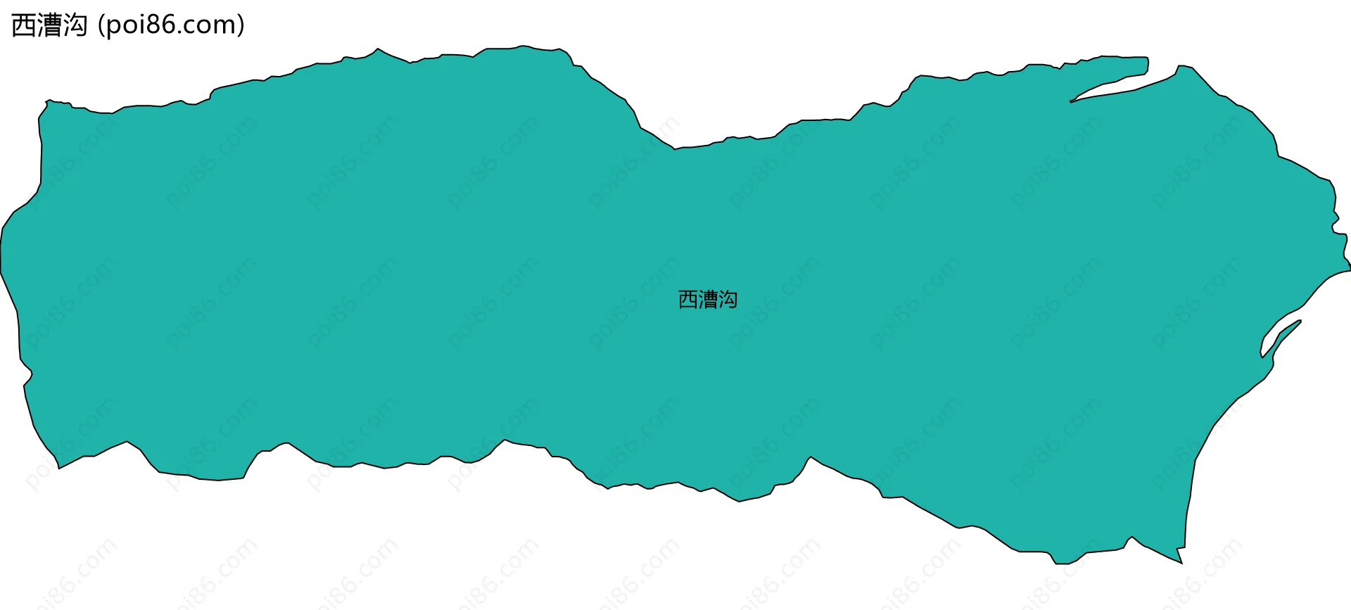 西漕沟边界地图