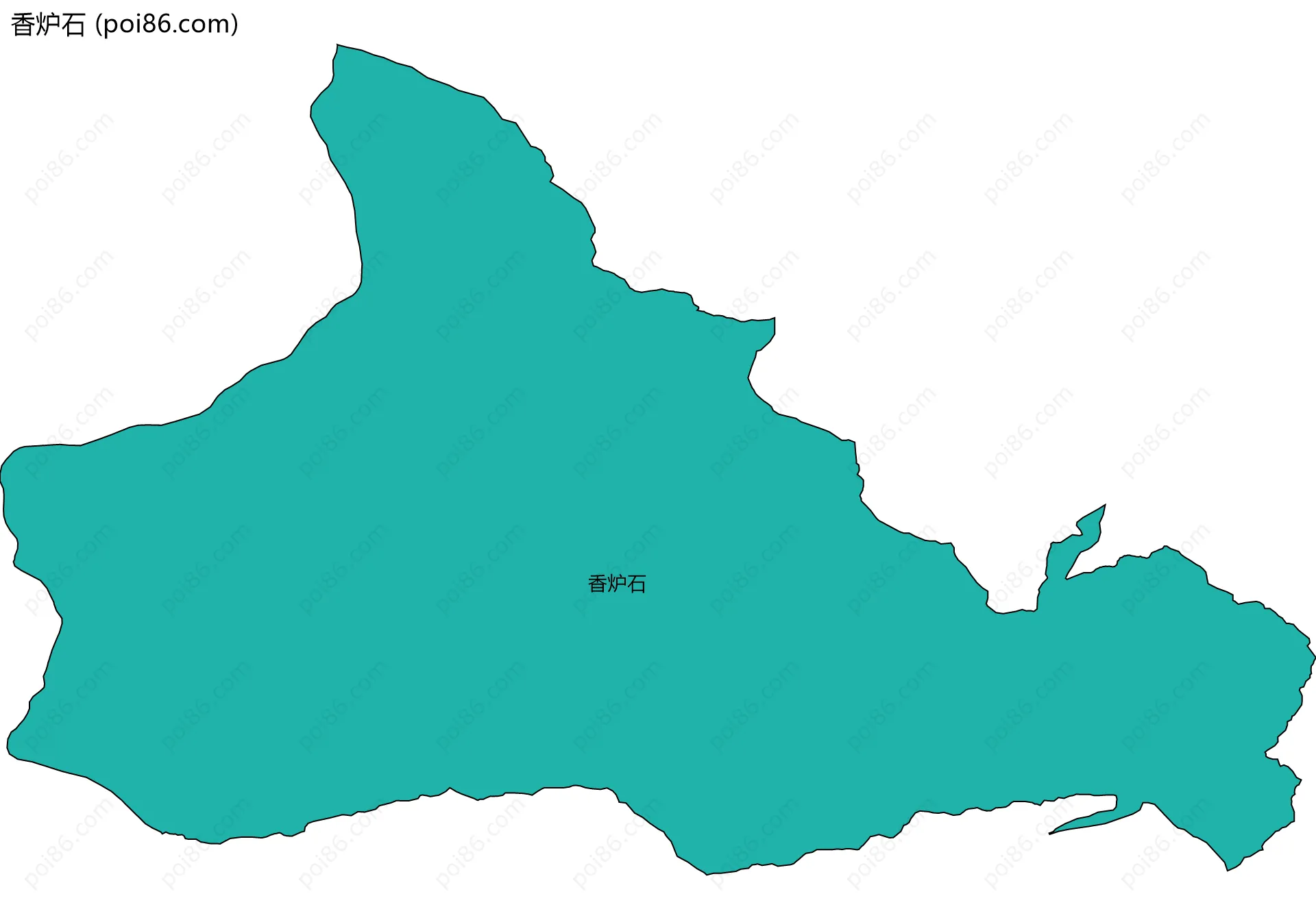 香炉石边界地图