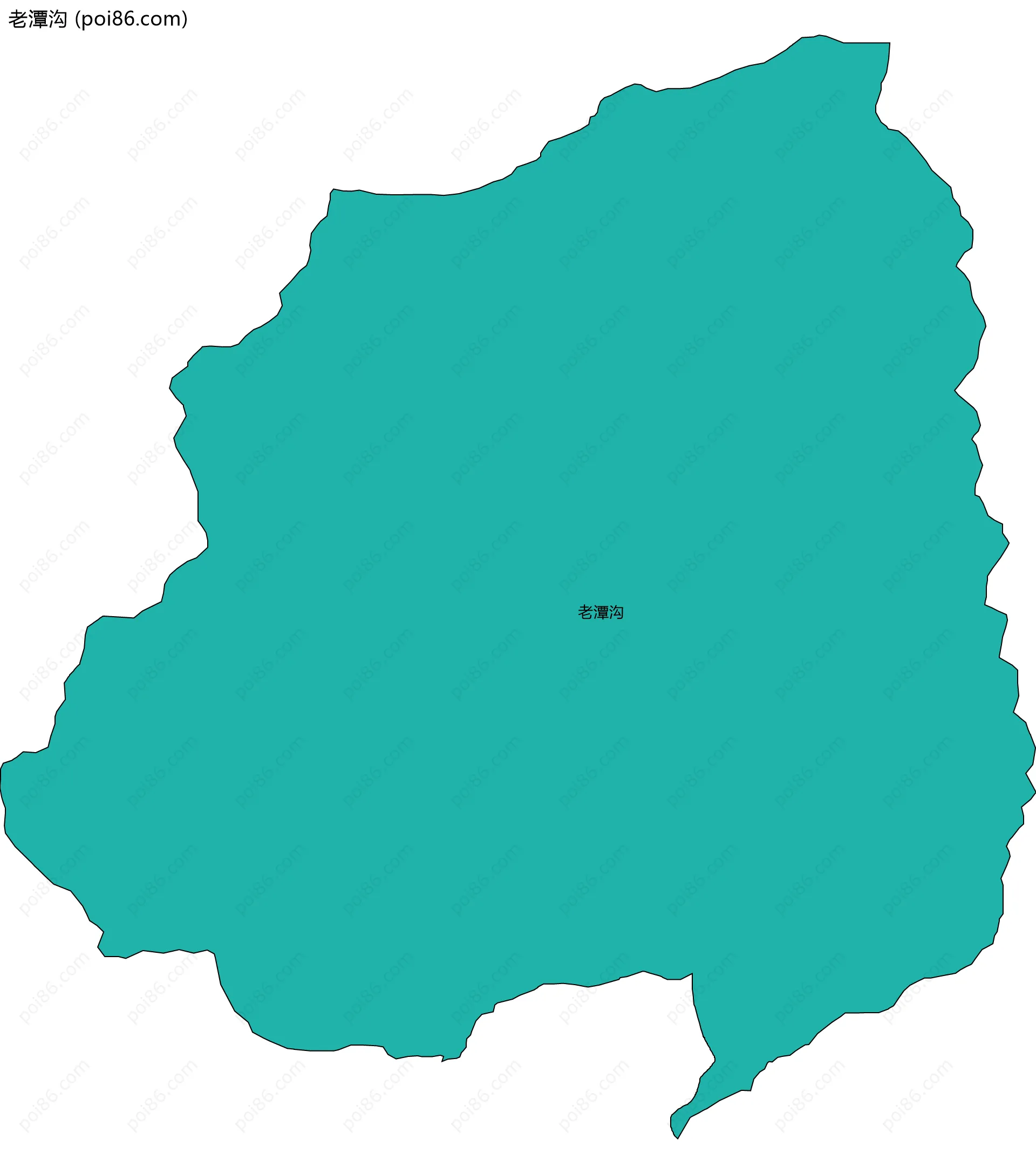 老潭沟边界地图