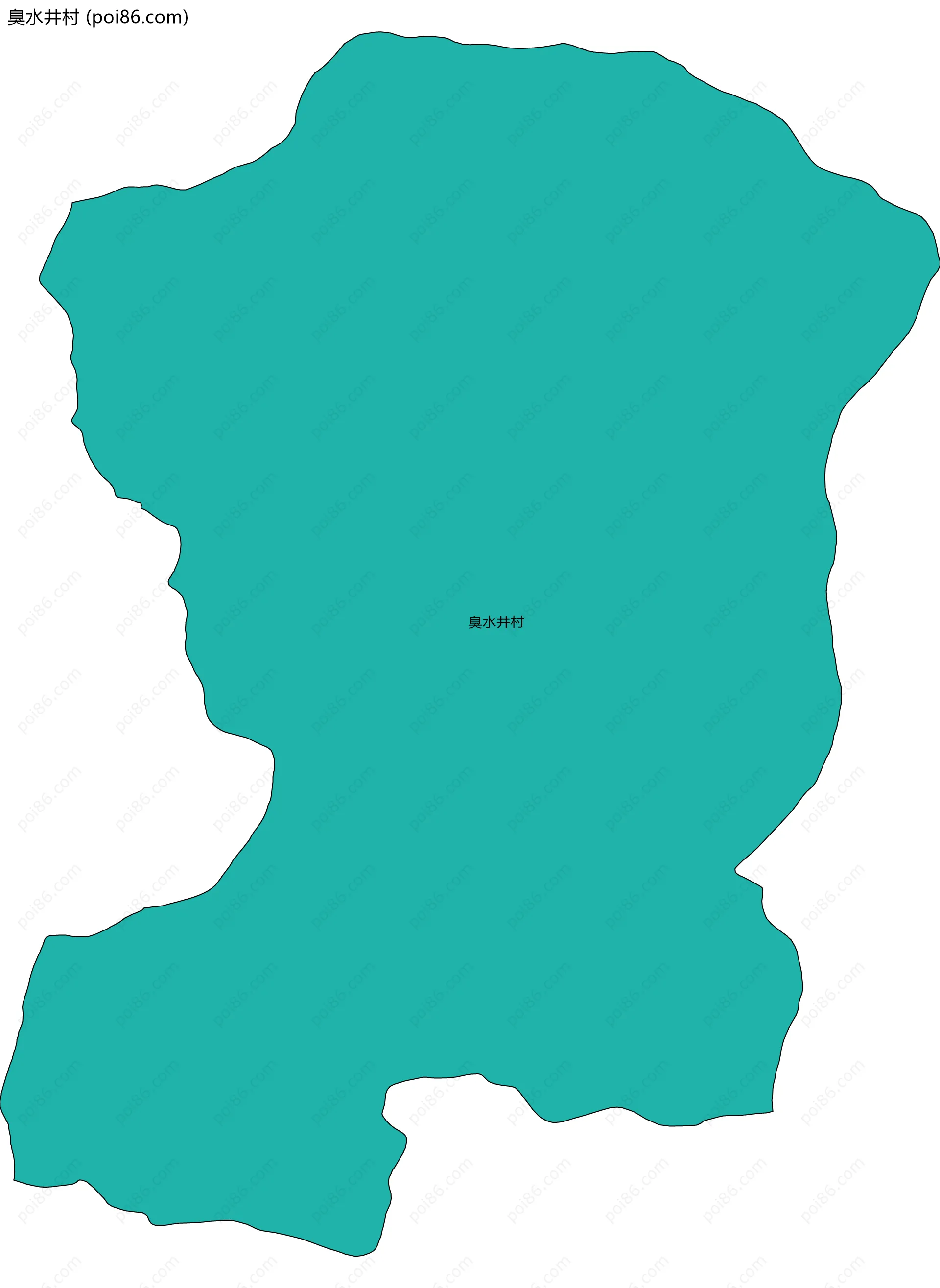 臭水井村边界地图