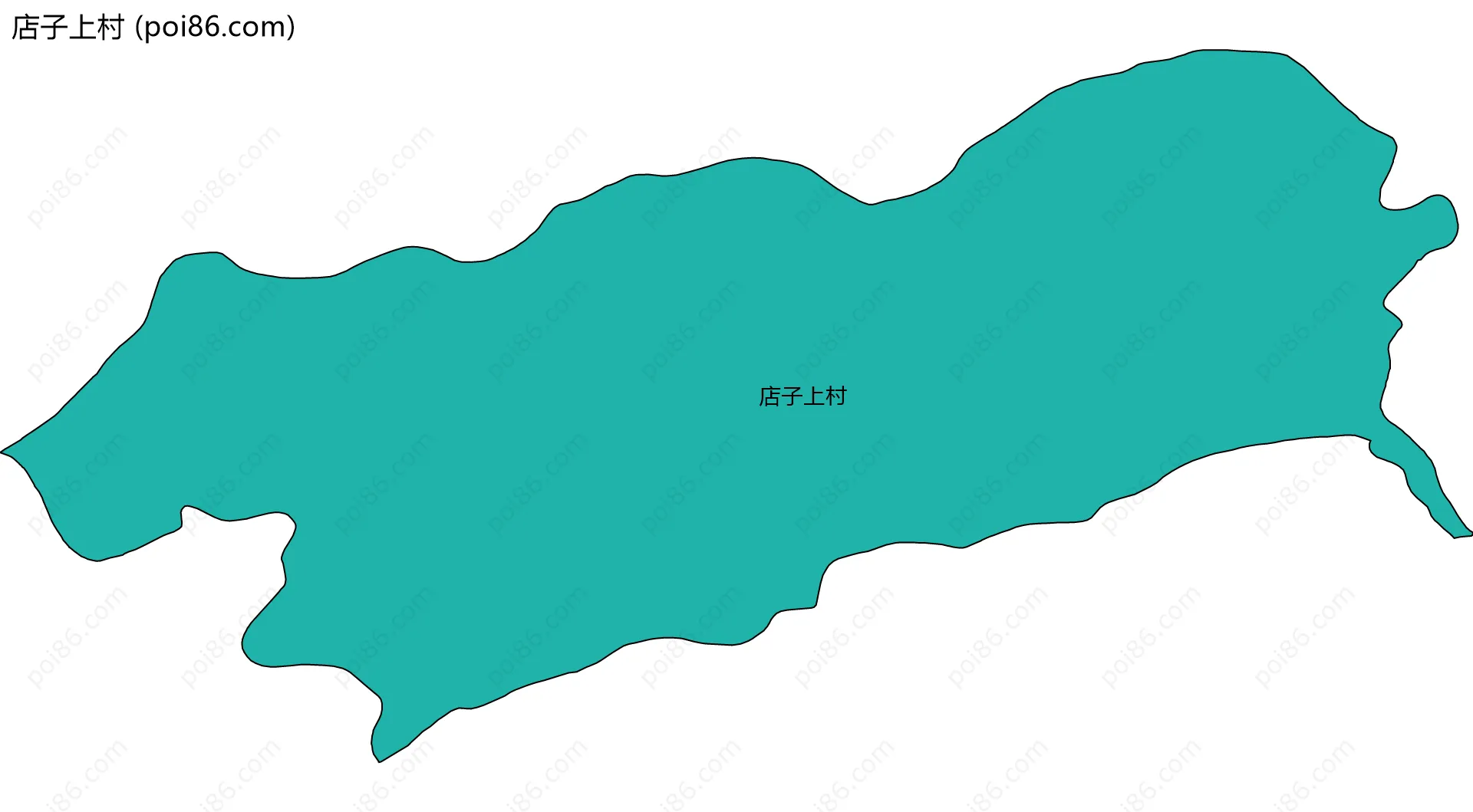 店子上村边界地图