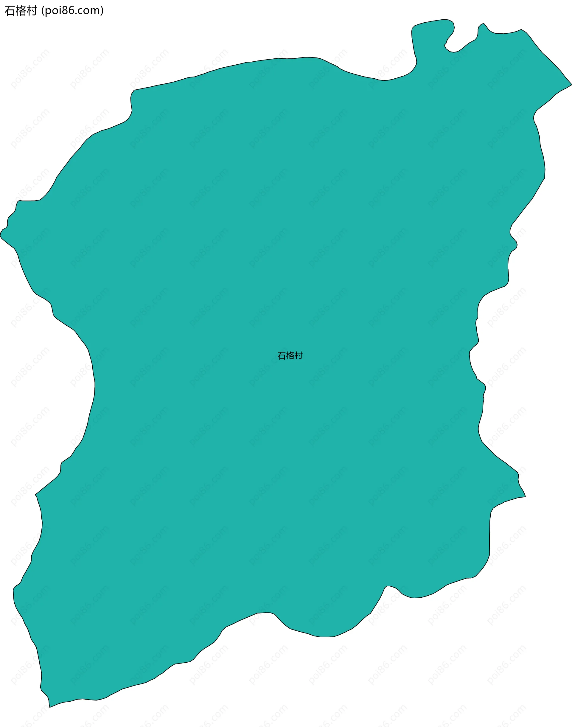 石格村边界地图
