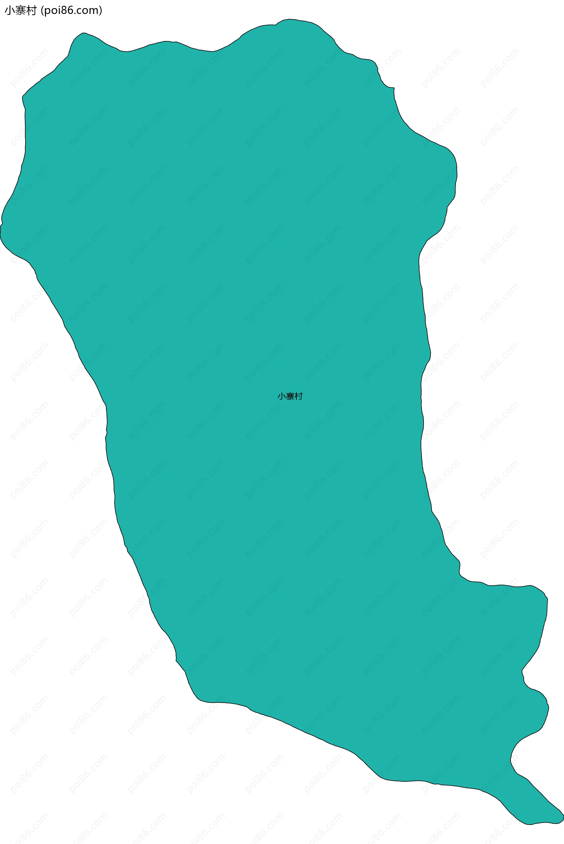 小寨村边界地图