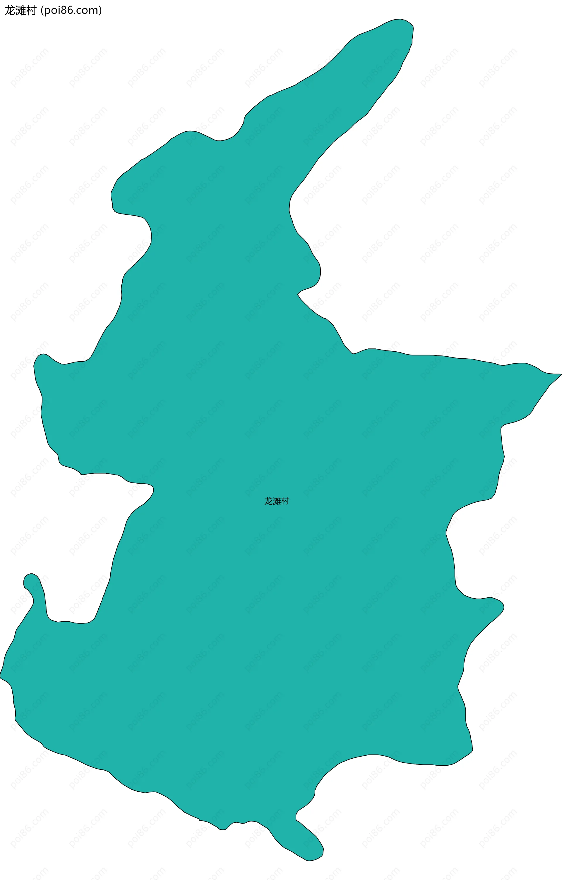 龙滩村边界地图