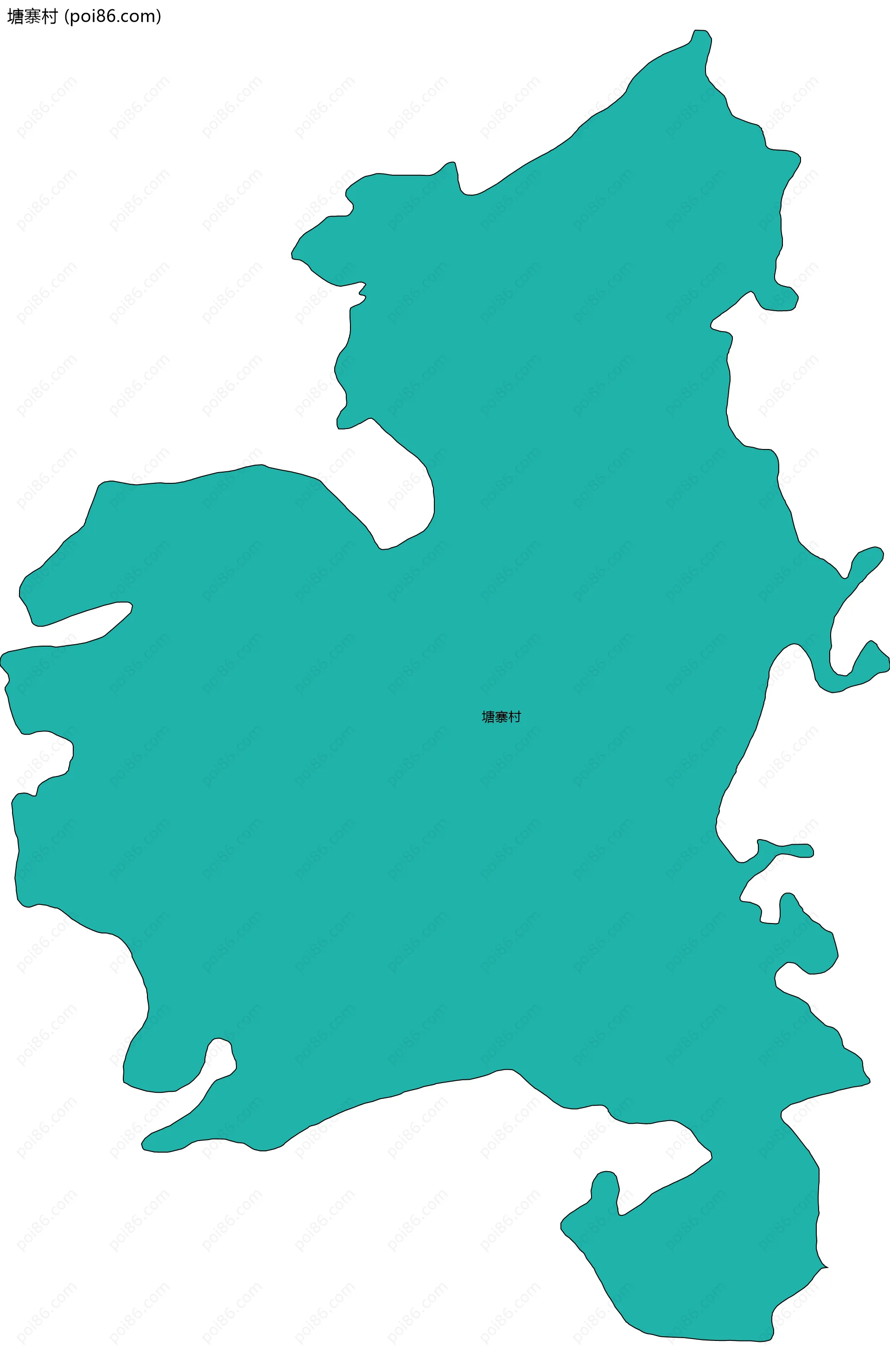 塘寨村边界地图