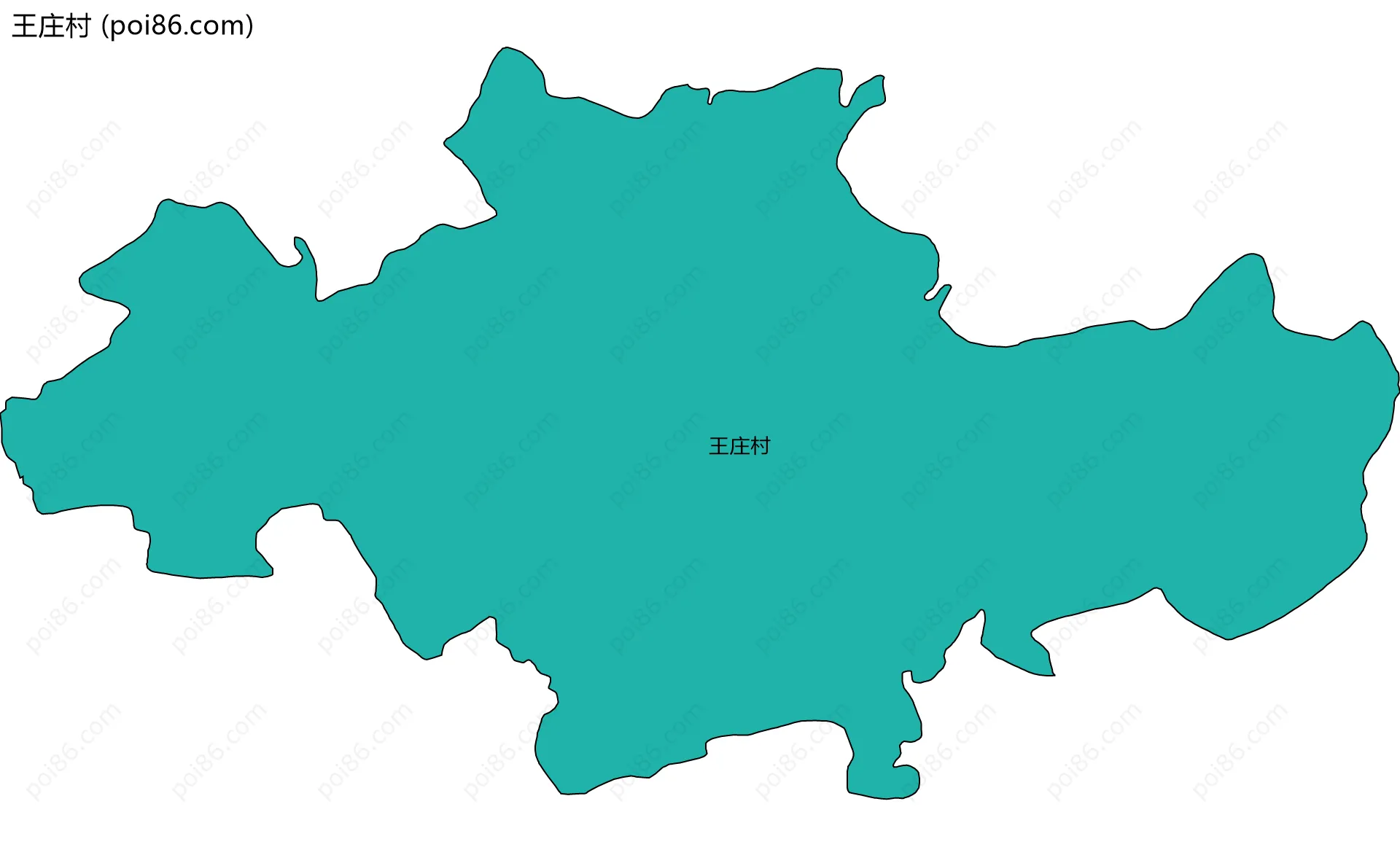 王庄村边界地图