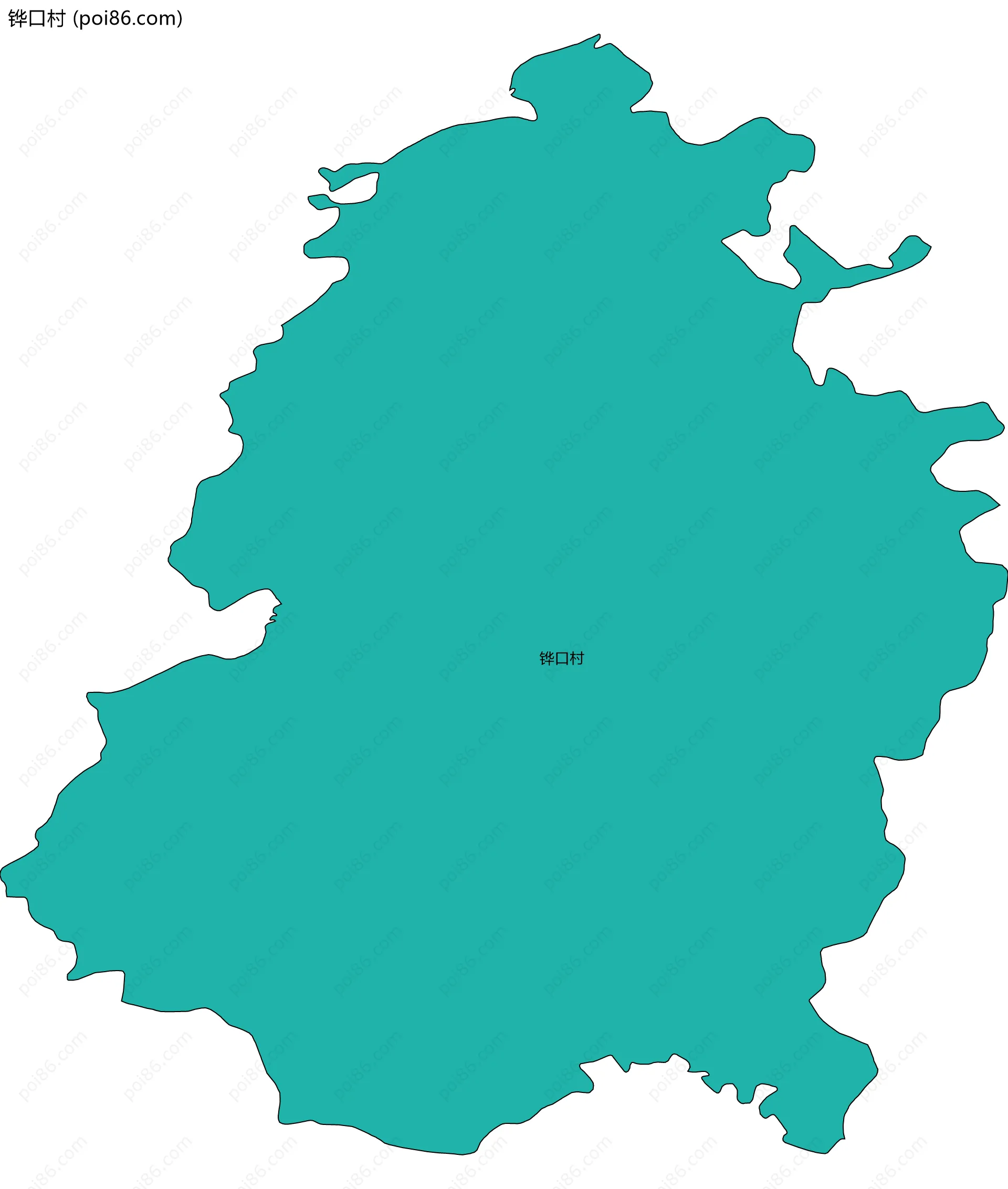 铧口村边界地图