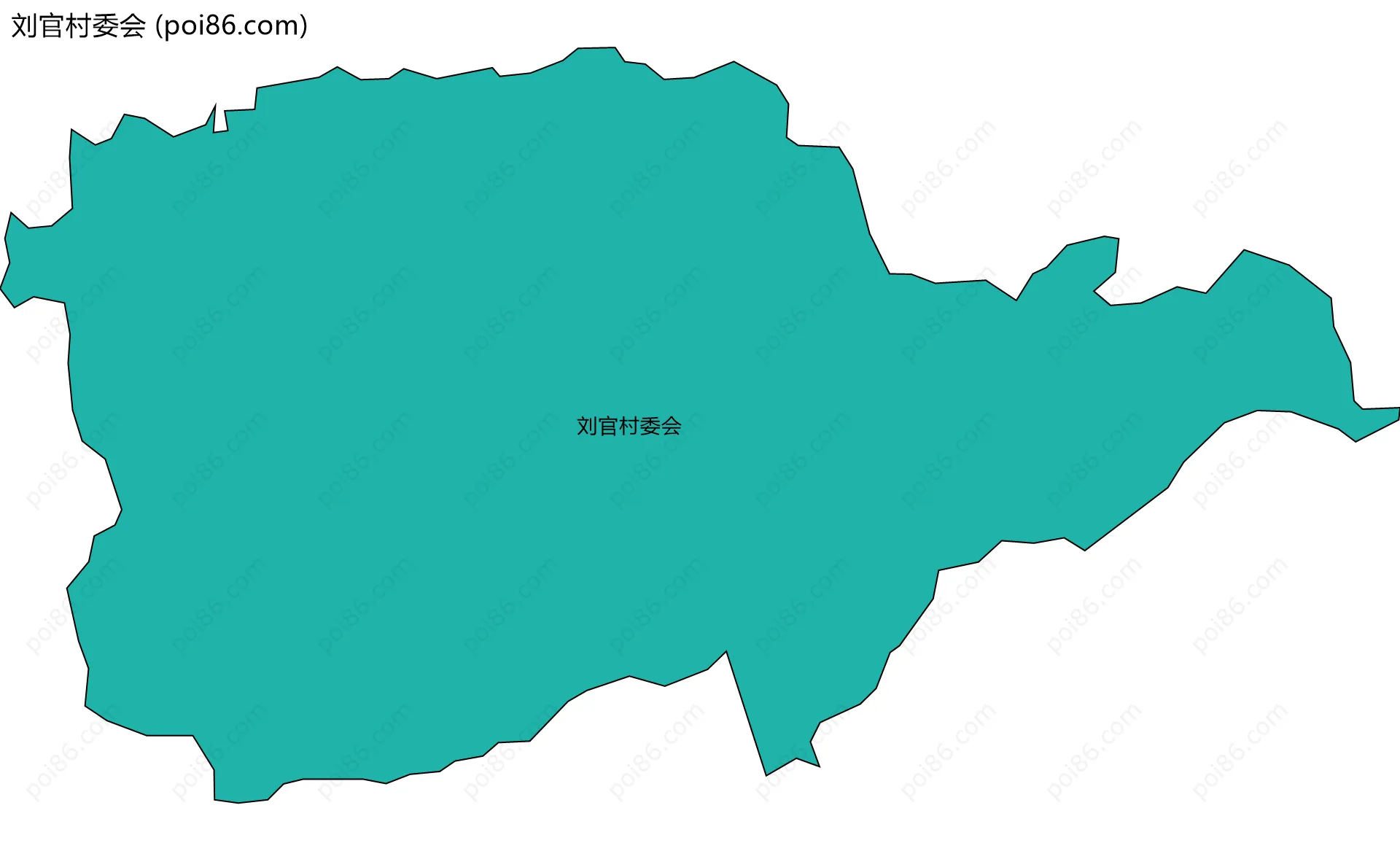 刘官村委会边界地图