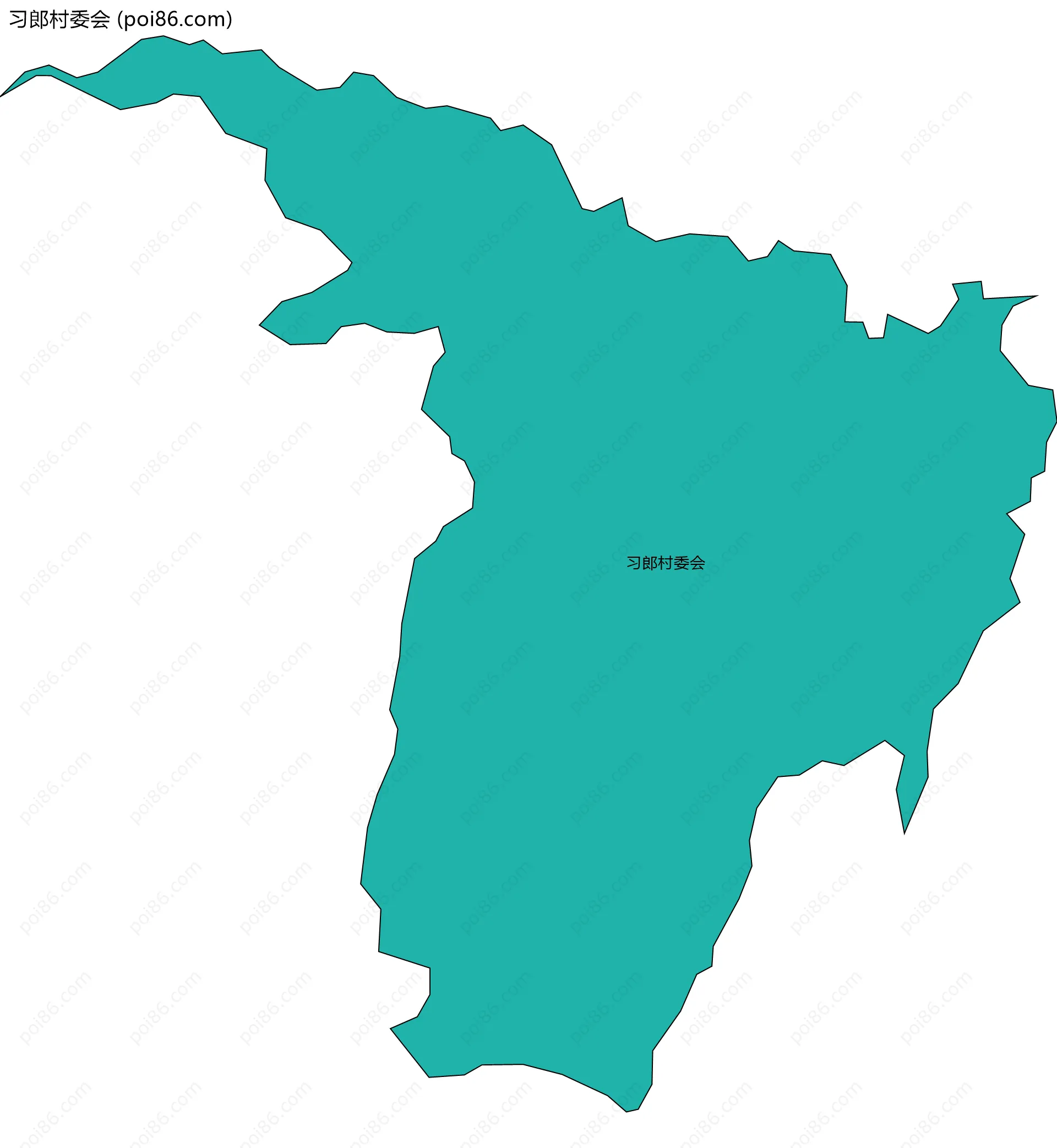 习郎村委会边界地图