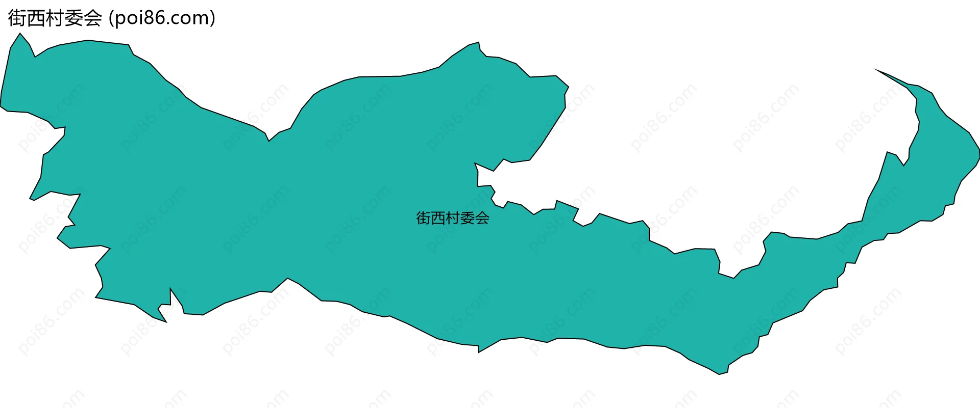 街西村委会边界地图