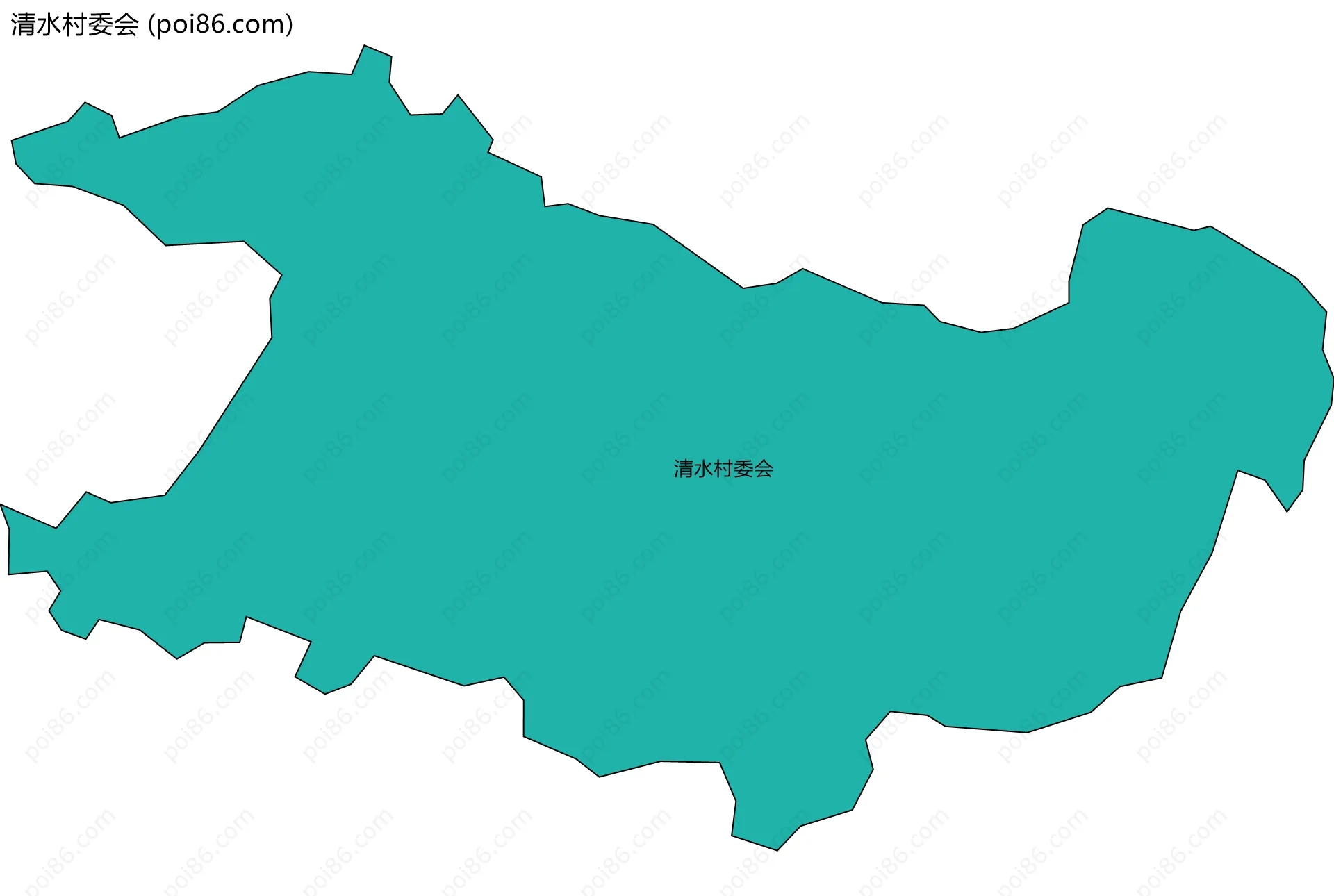 清水村委会边界地图