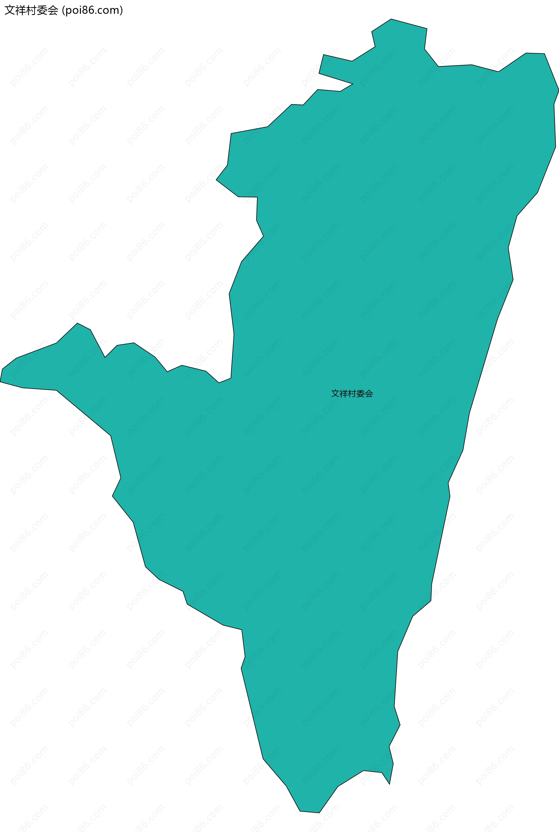 文祥村委会边界地图