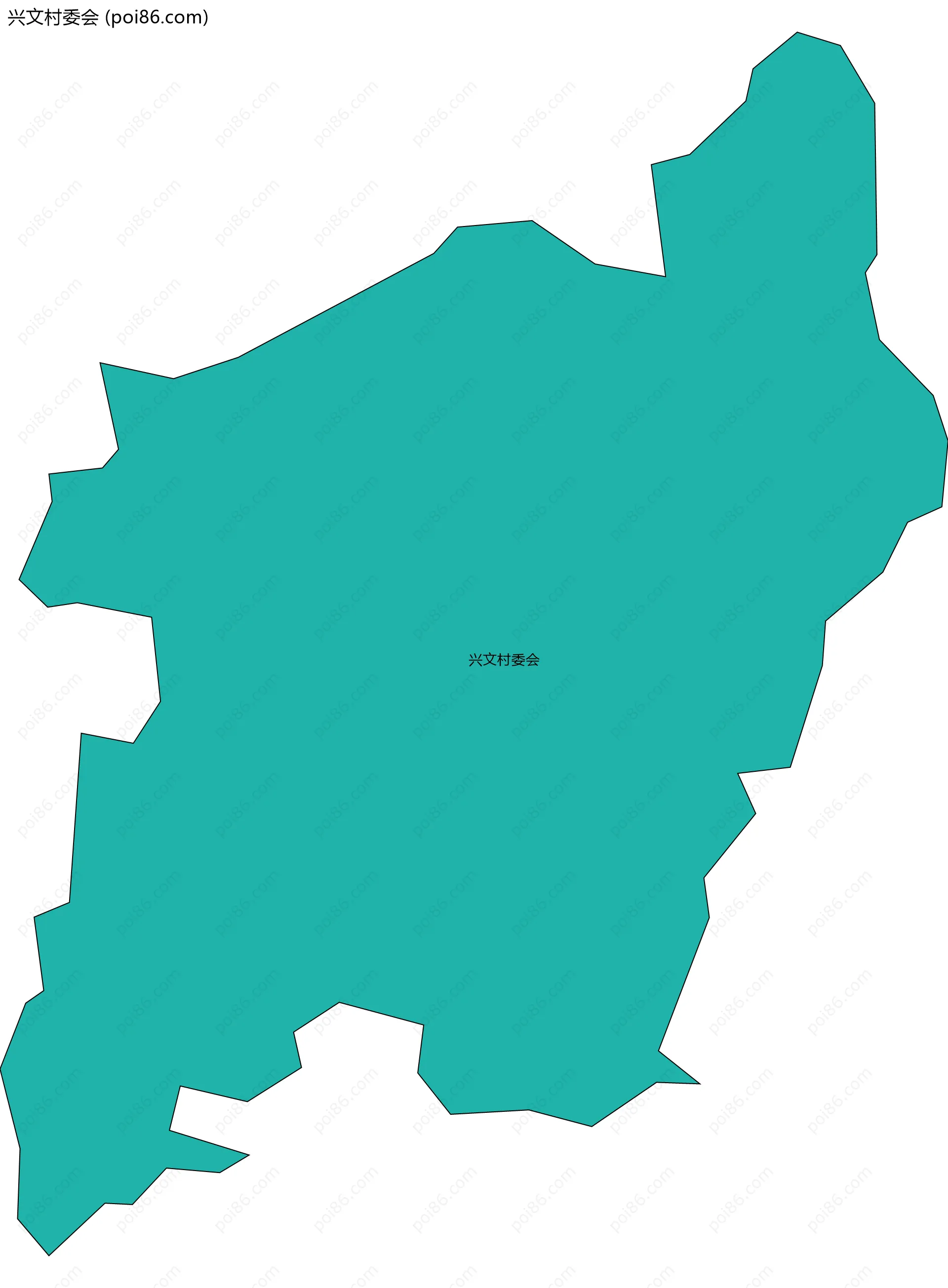 兴文村委会边界地图
