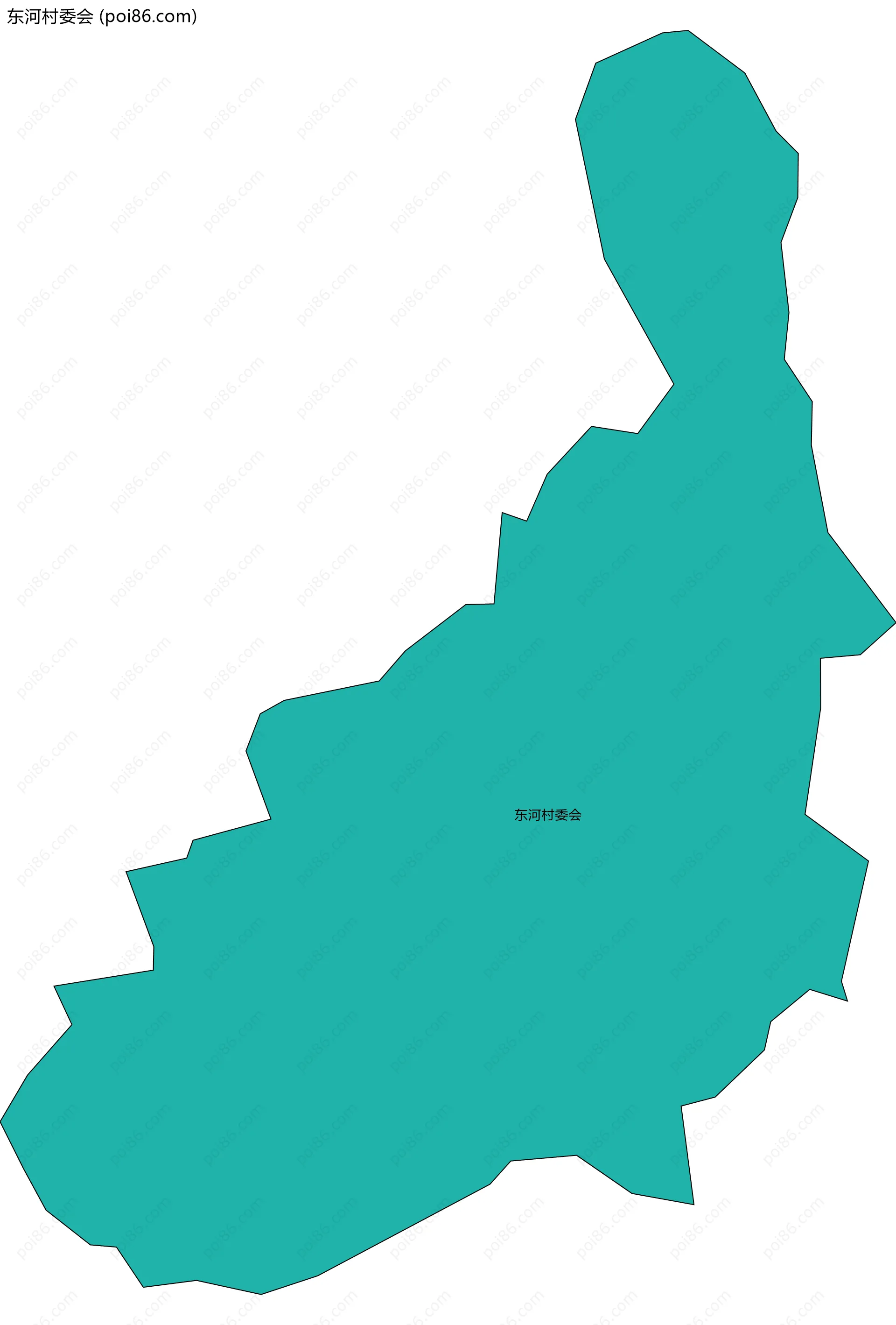 东河村委会边界地图