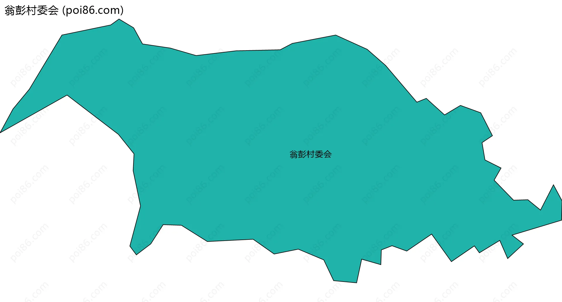 翁彭村委会边界地图