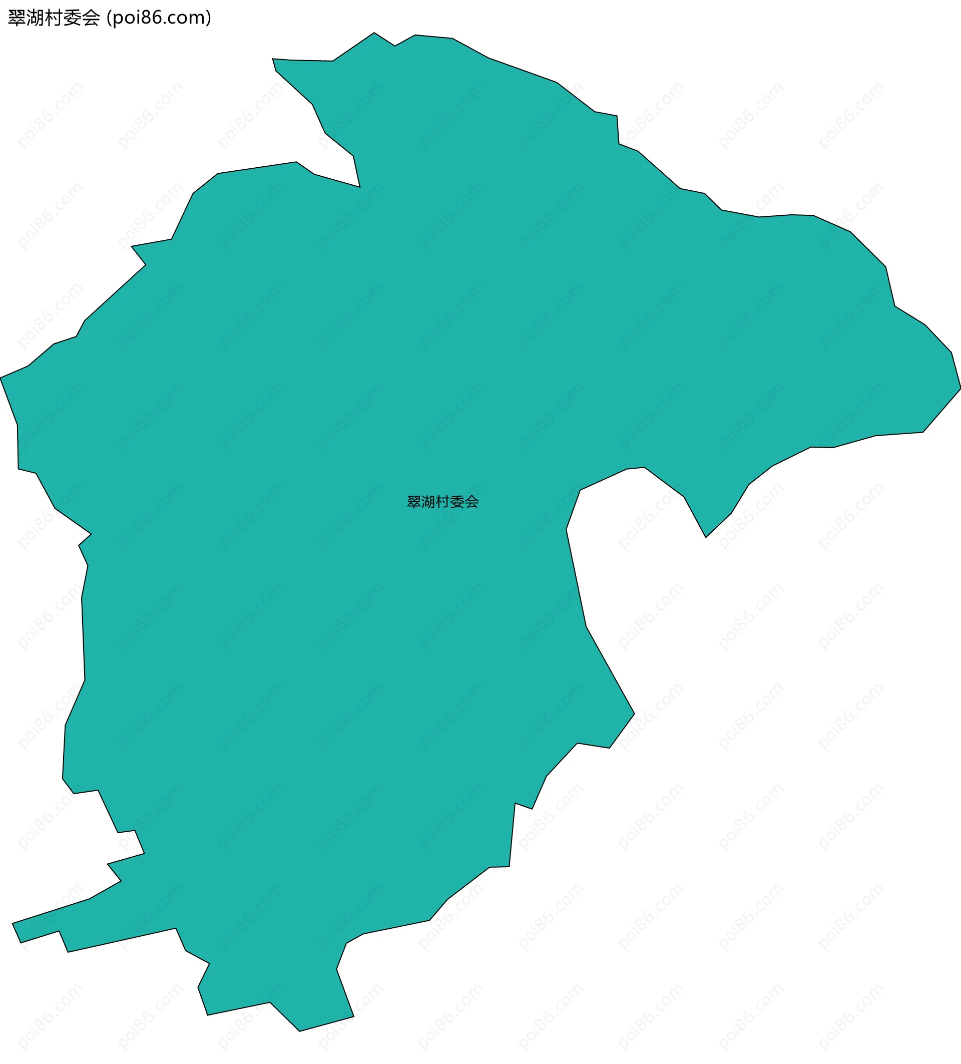 翠湖村委会边界地图