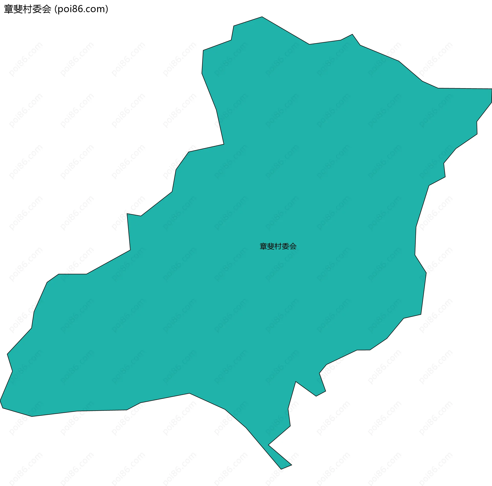 章斐村委会边界地图