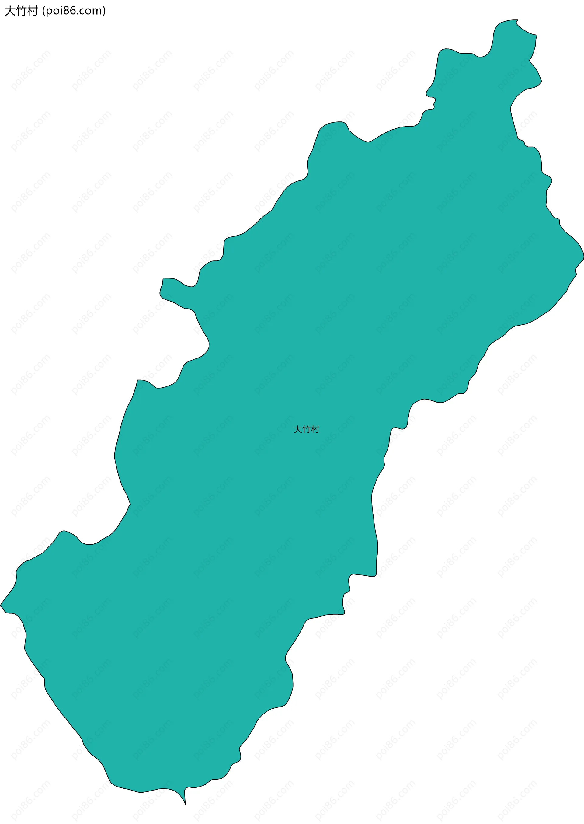 大竹村边界地图