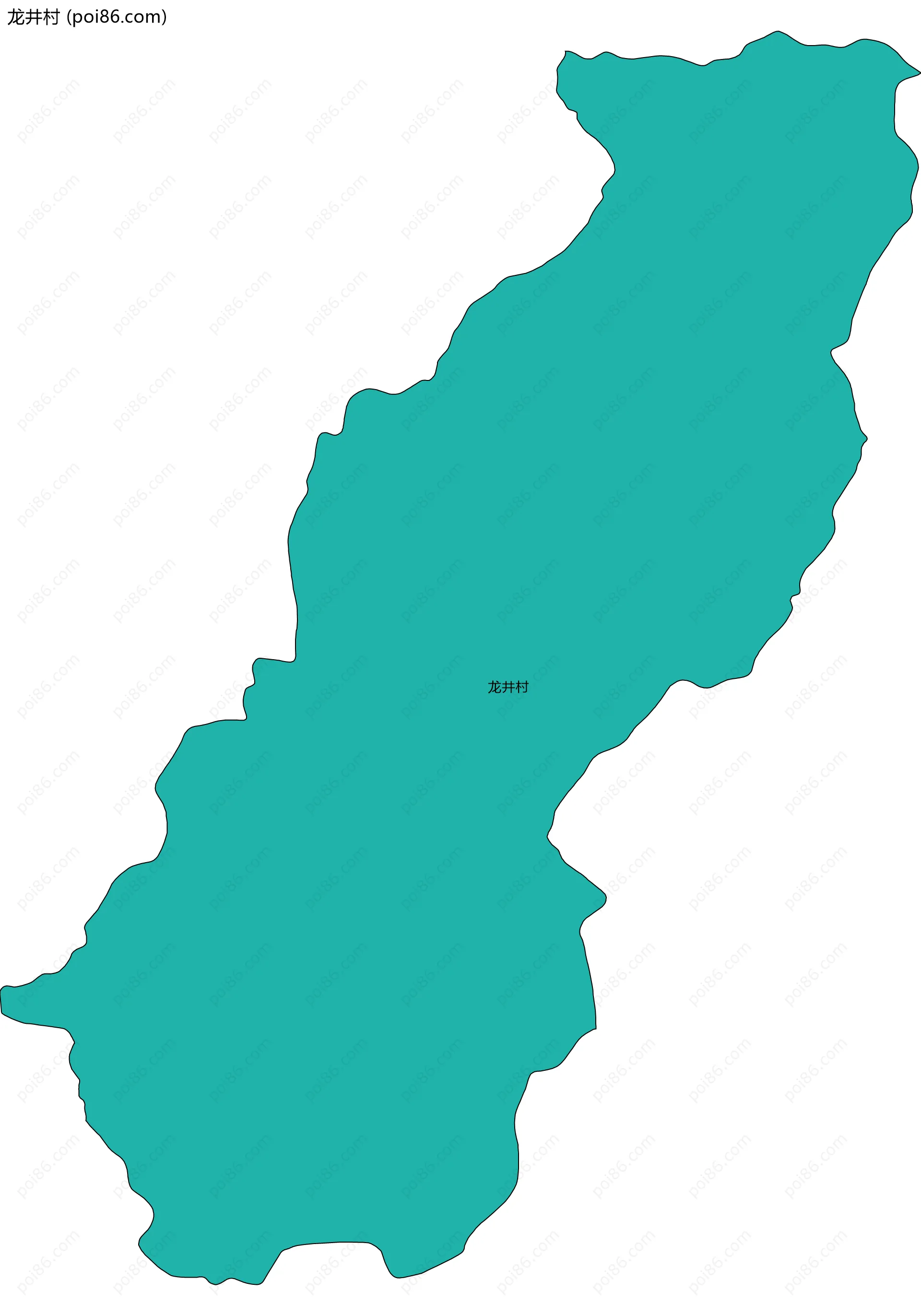 龙井村边界地图