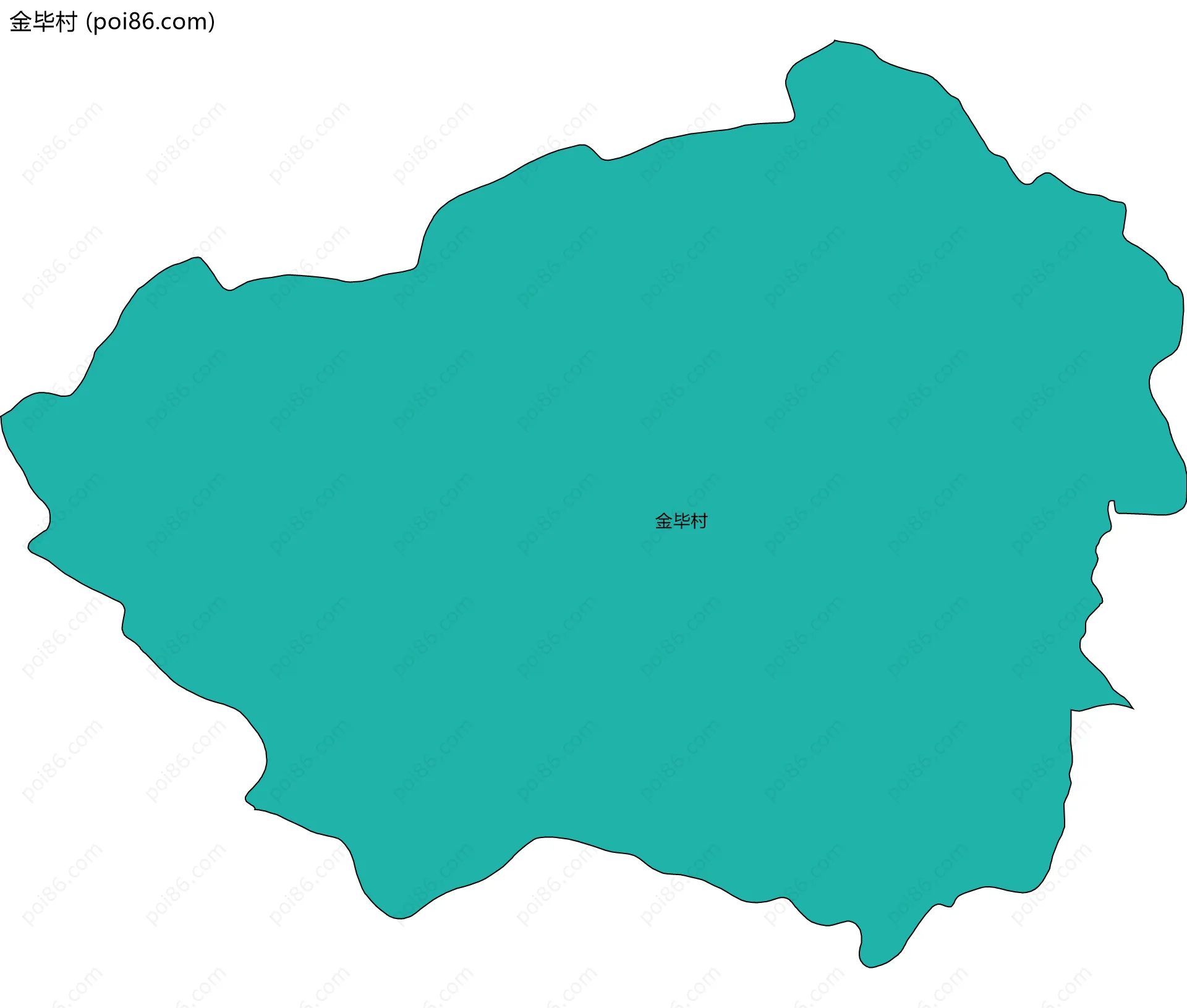 金毕村边界地图