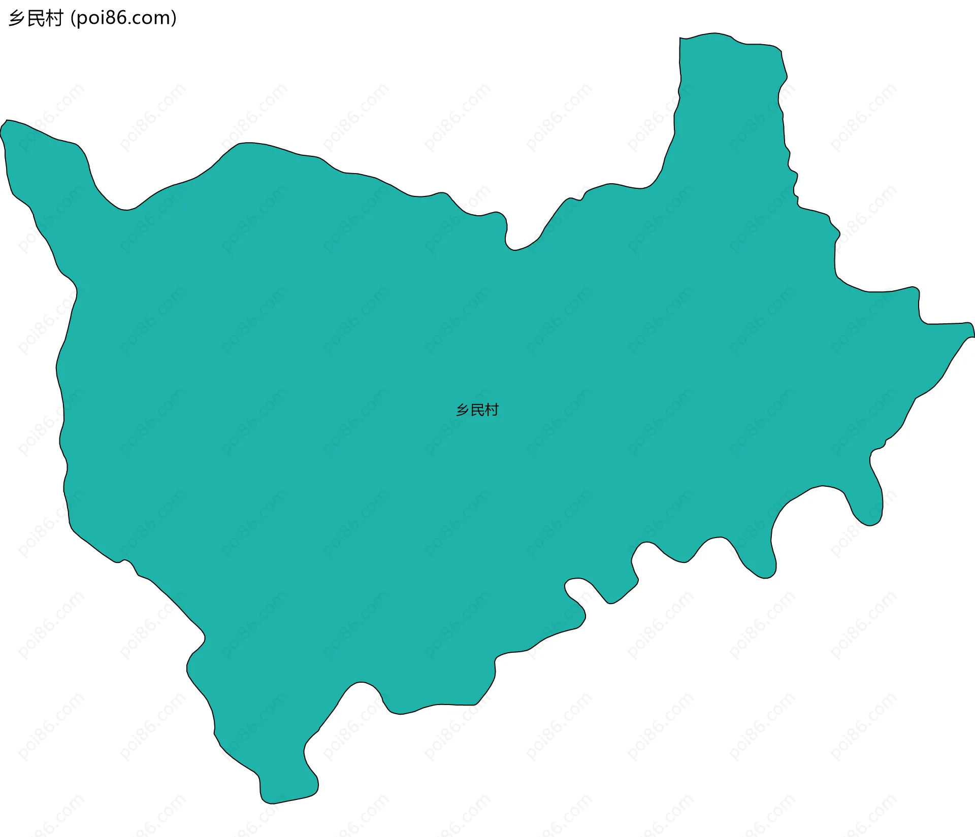 乡民村边界地图