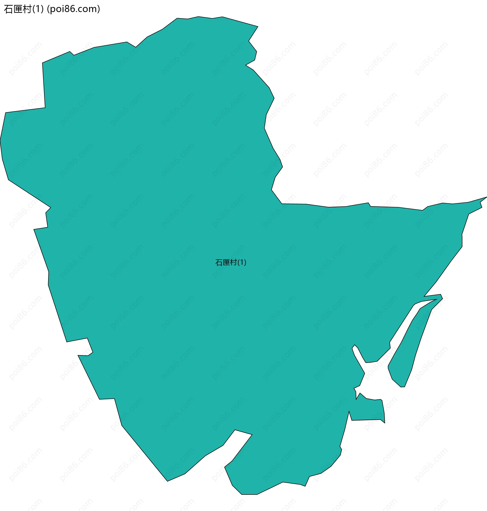 石匣村(1)边界地图