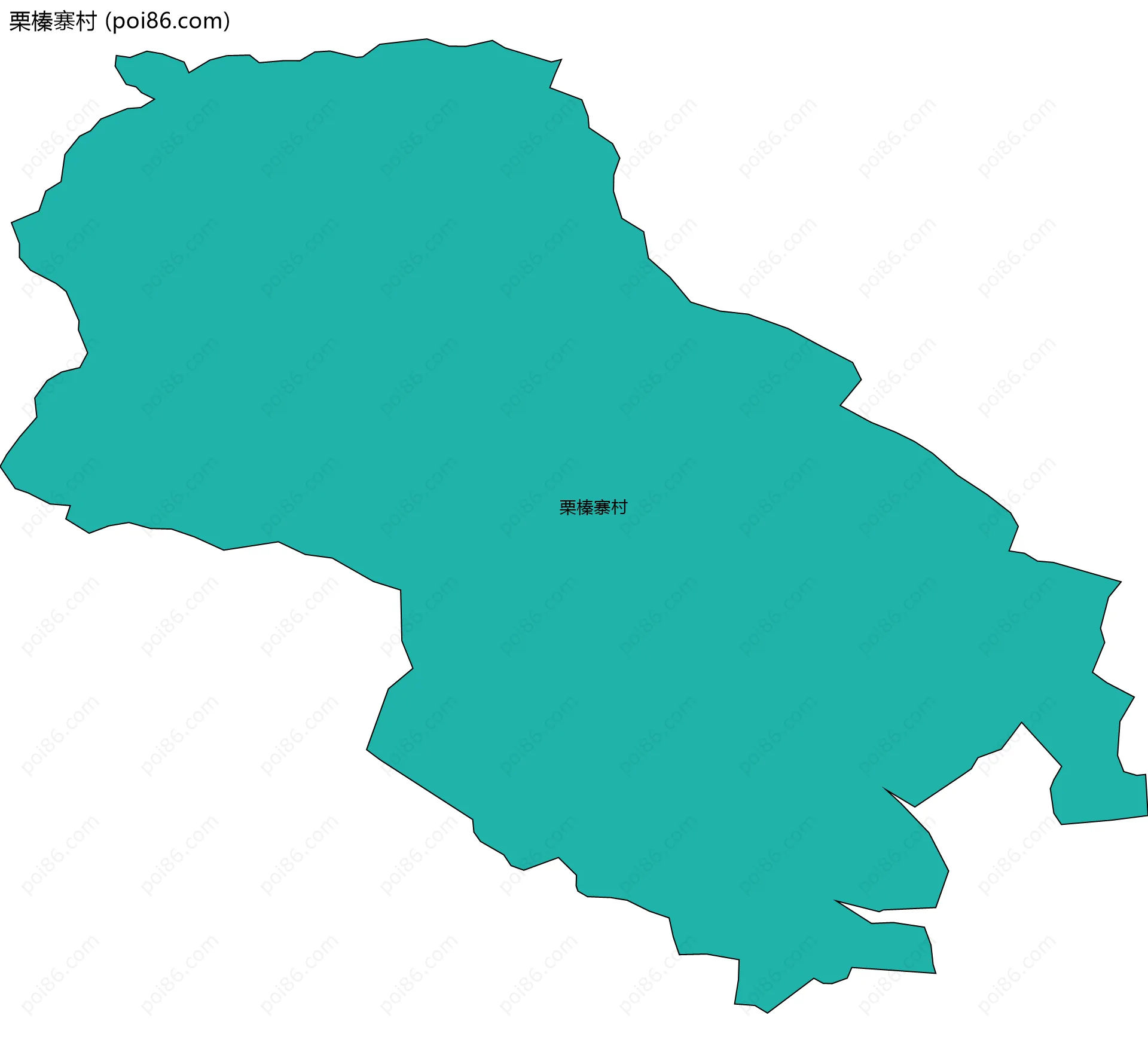 栗榛寨村边界地图