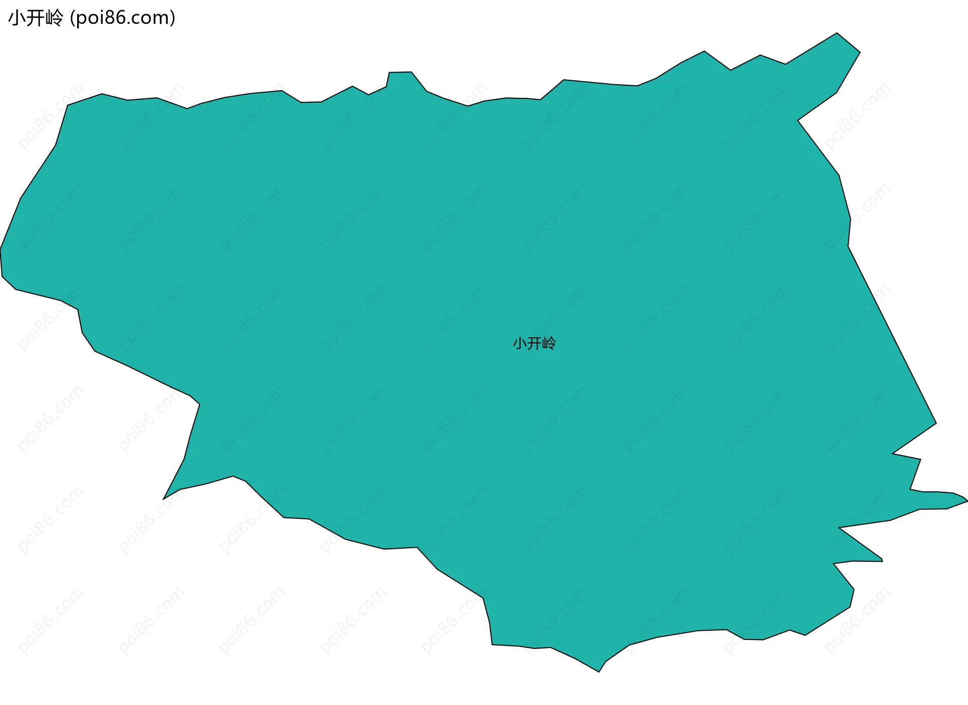 小开岭边界地图