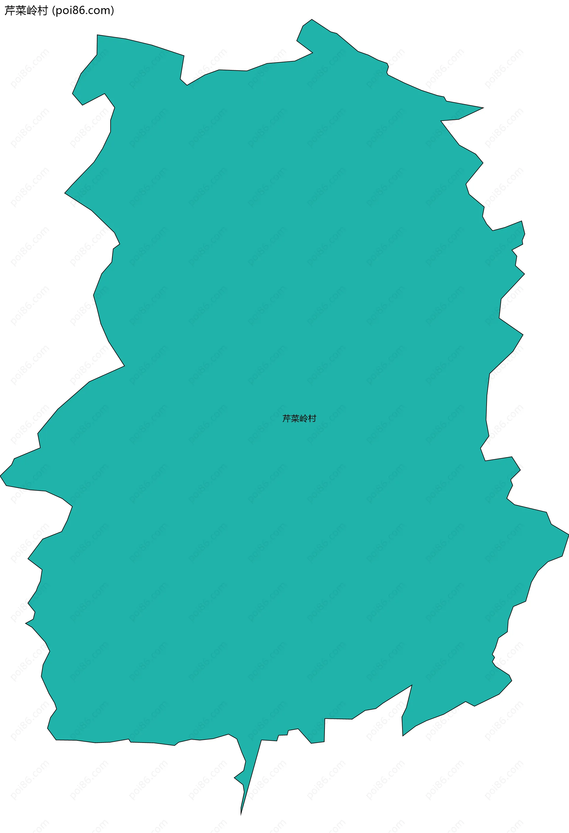 芹菜岭村边界地图