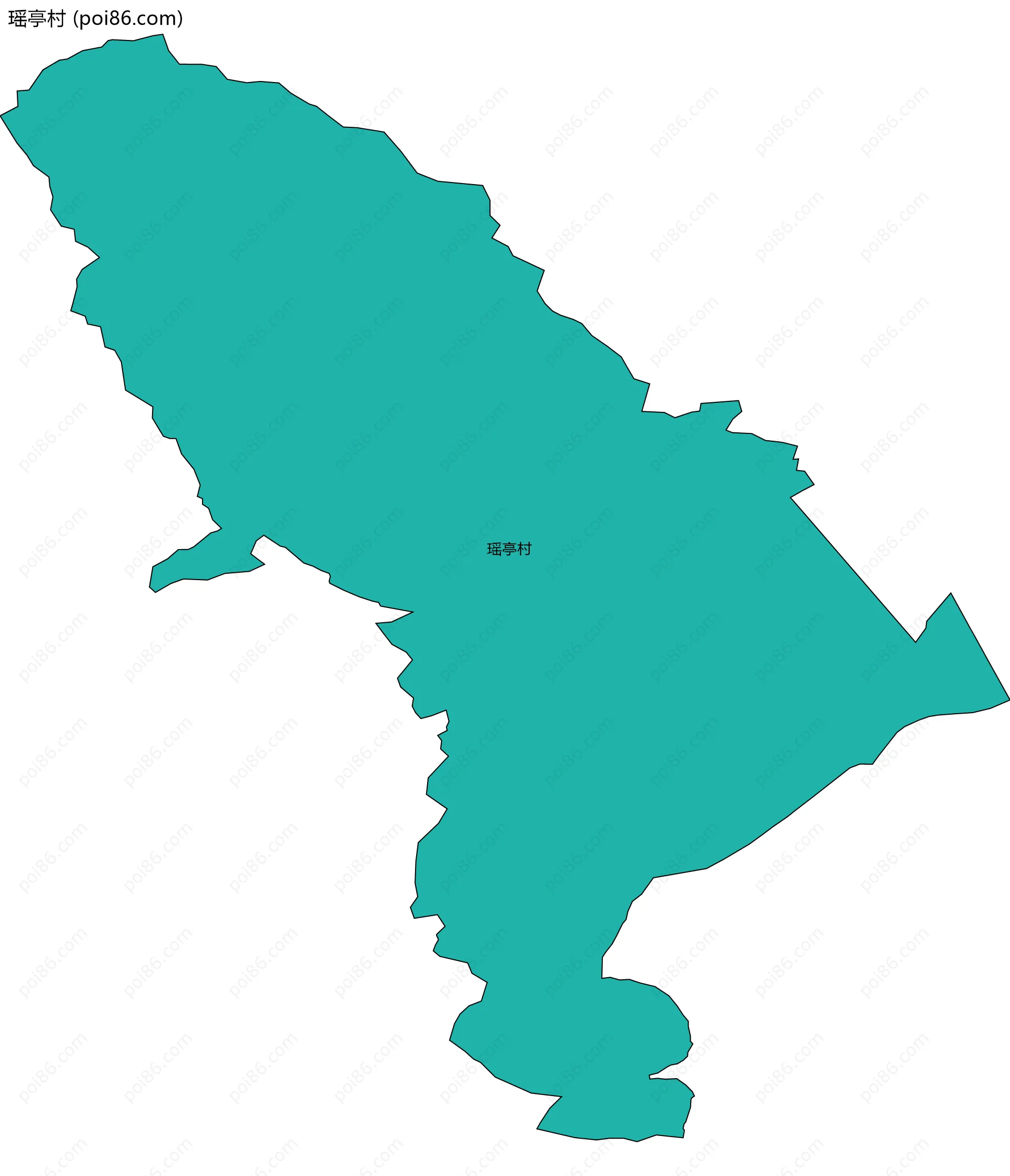 瑶亭村边界地图