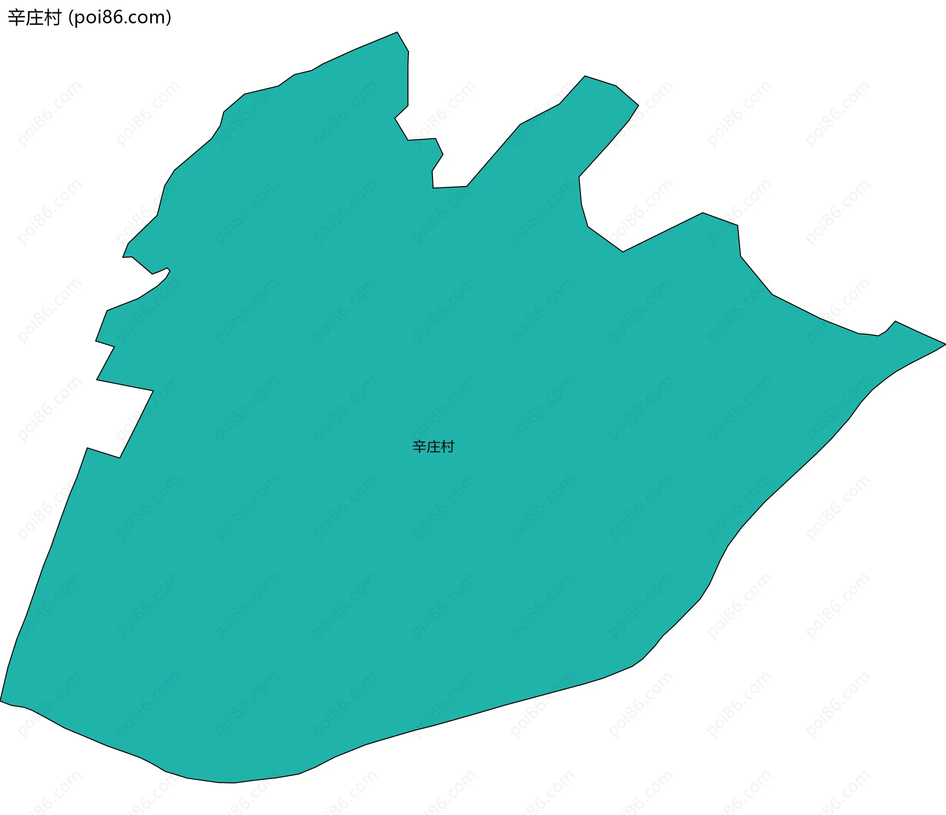 辛庄村边界地图