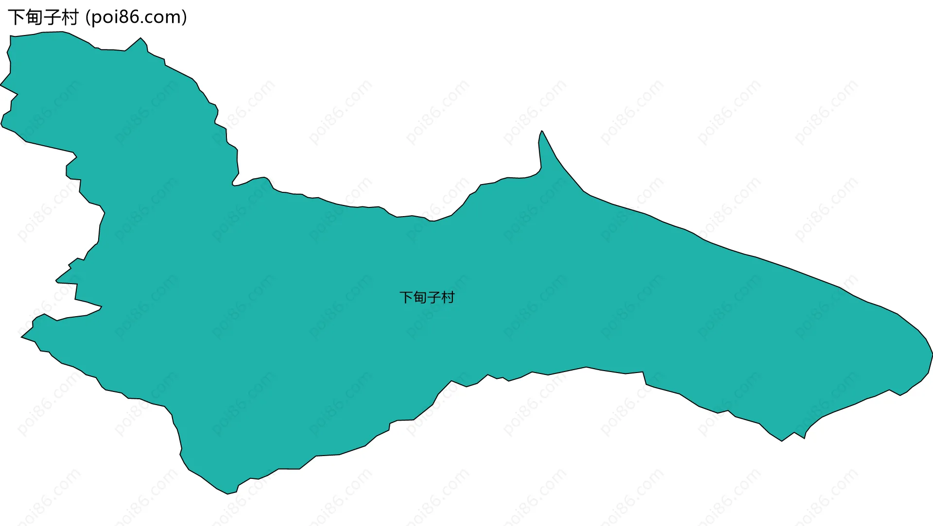 下甸子村边界地图