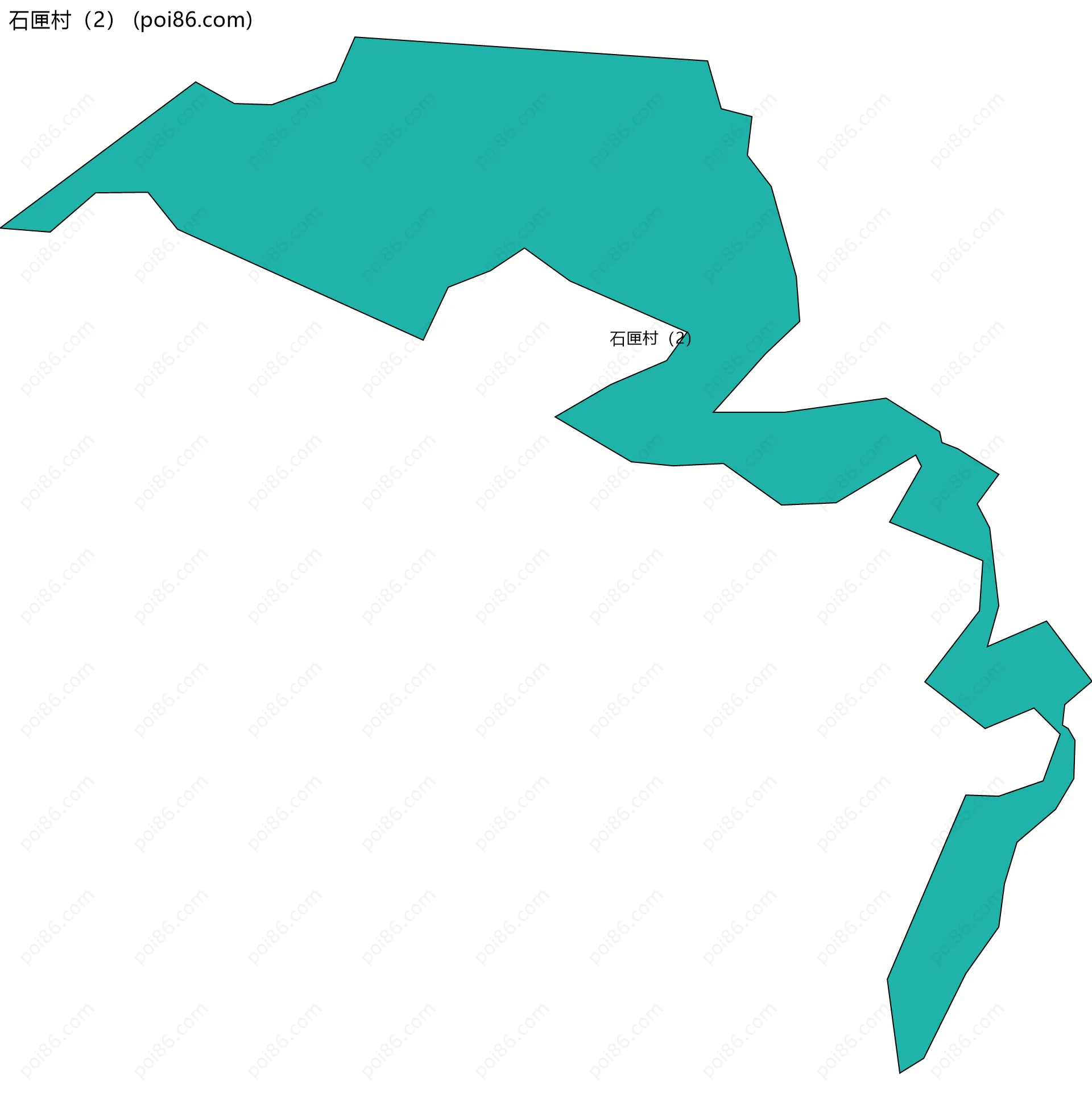 石匣村（2）边界地图