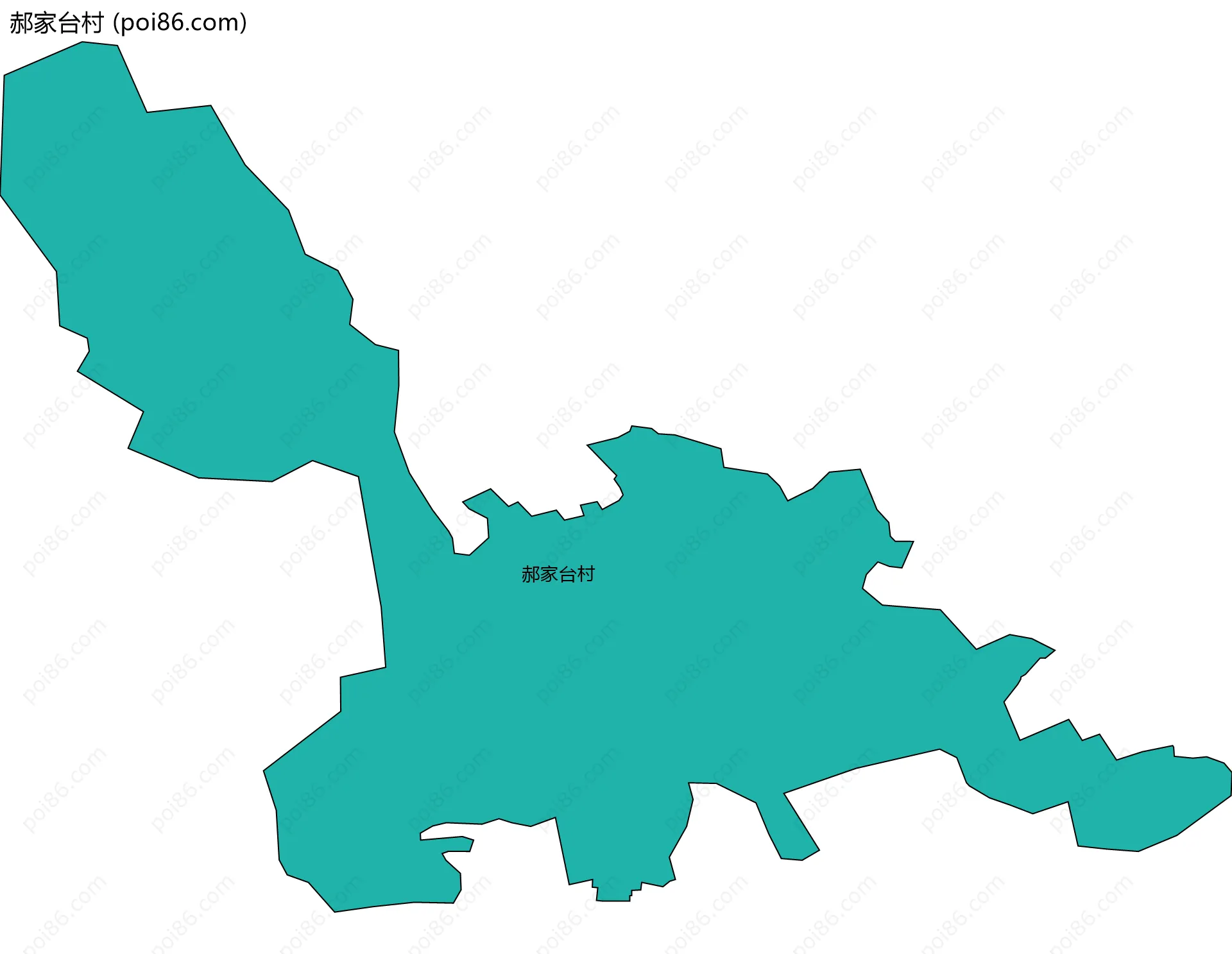 郝家台村边界地图