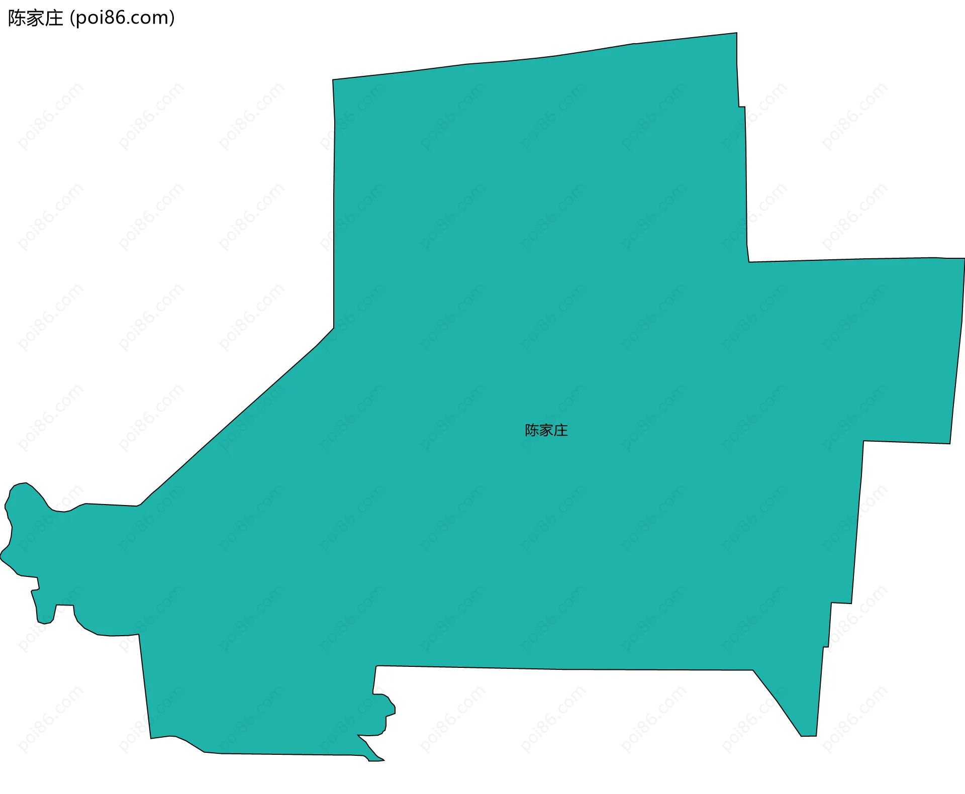 陈家庄边界地图