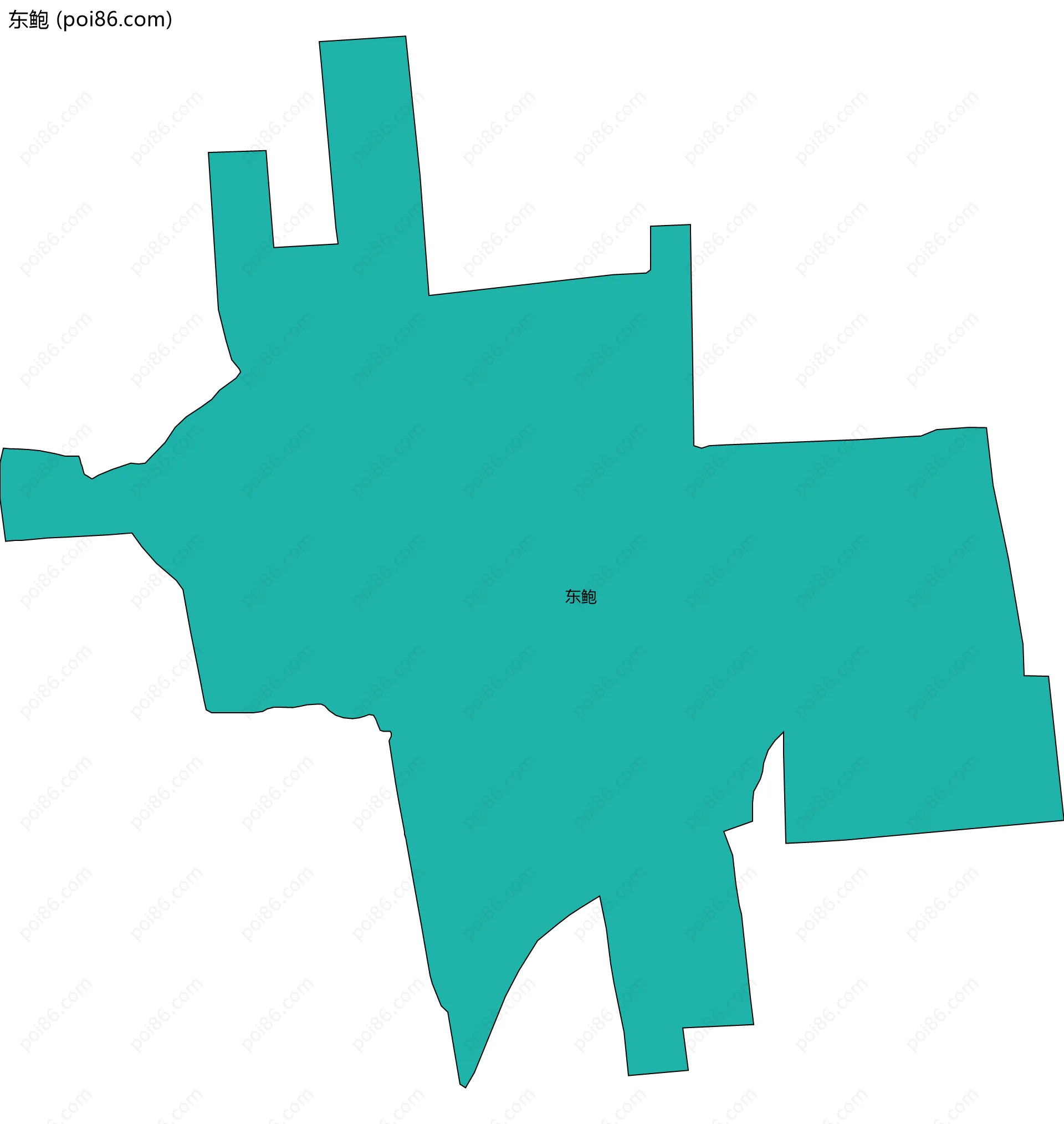 东鲍边界地图