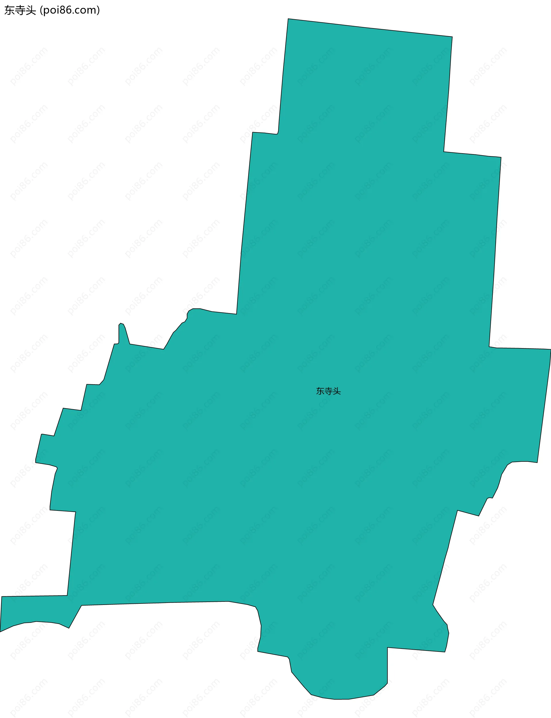 东寺头边界地图