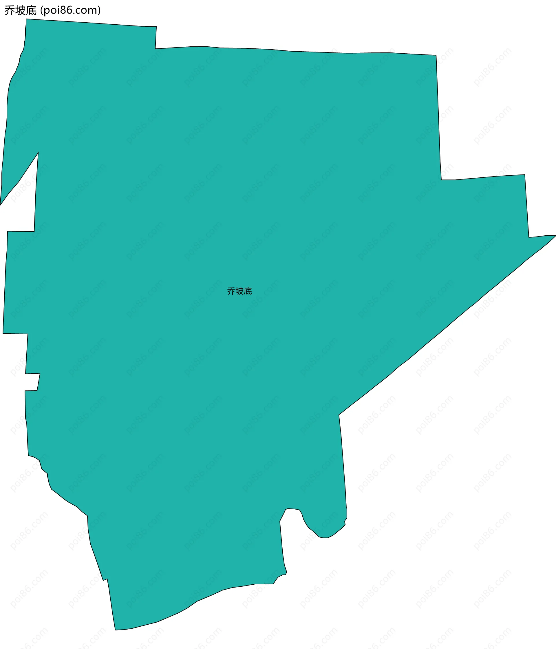 乔坡底边界地图