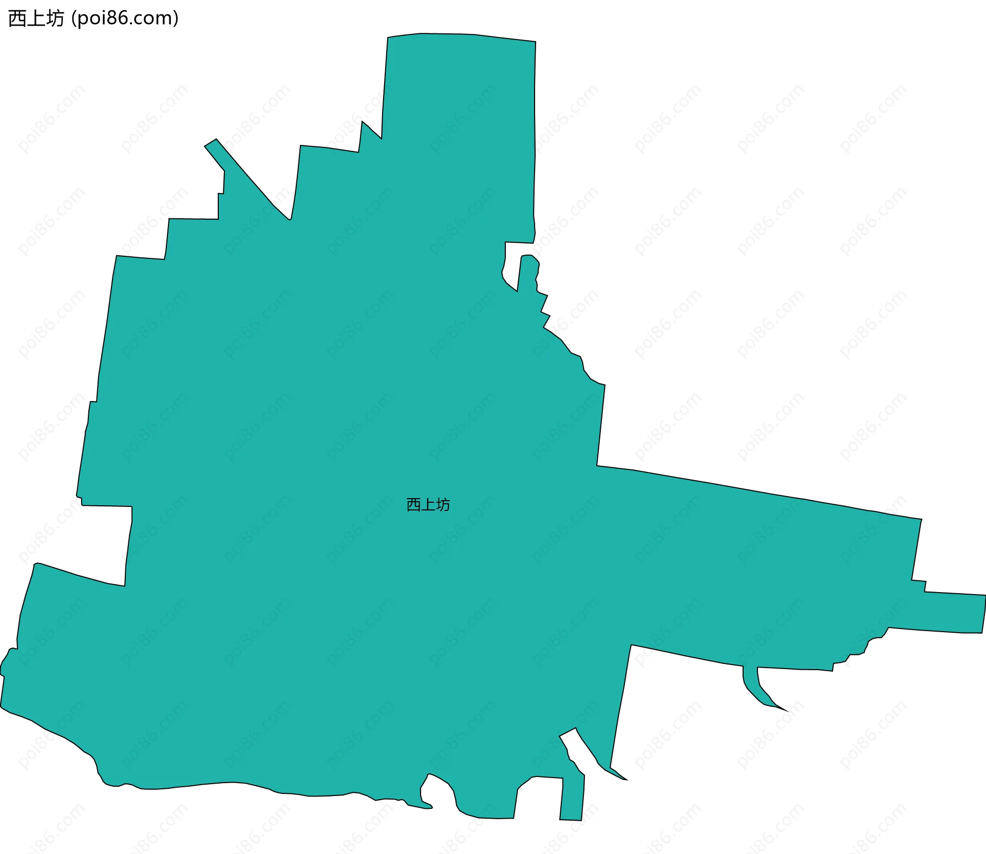 西上坊边界地图