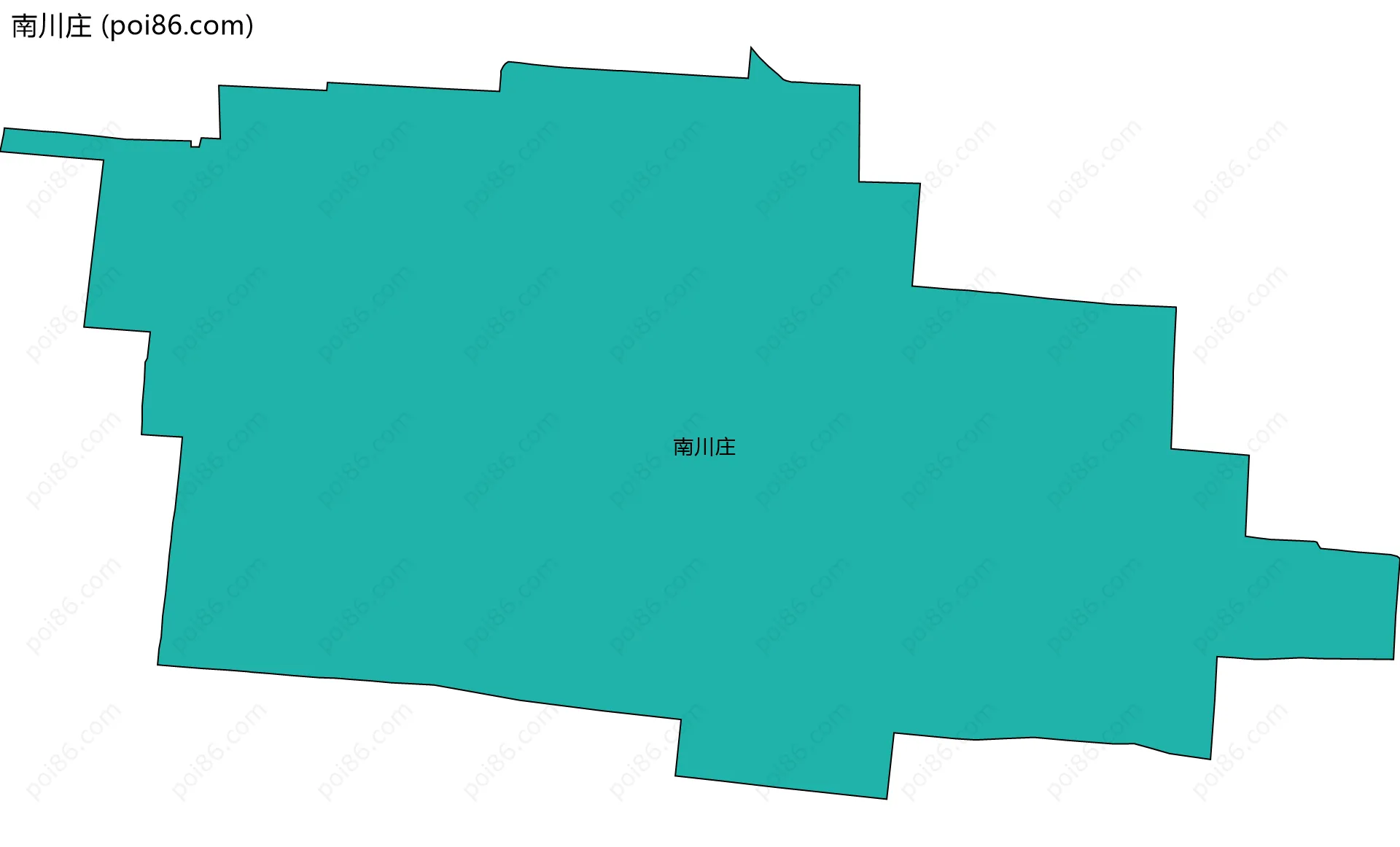 南川庄边界地图