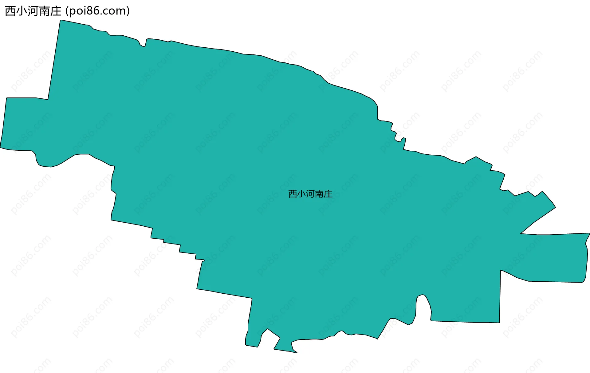 西小河南庄边界地图