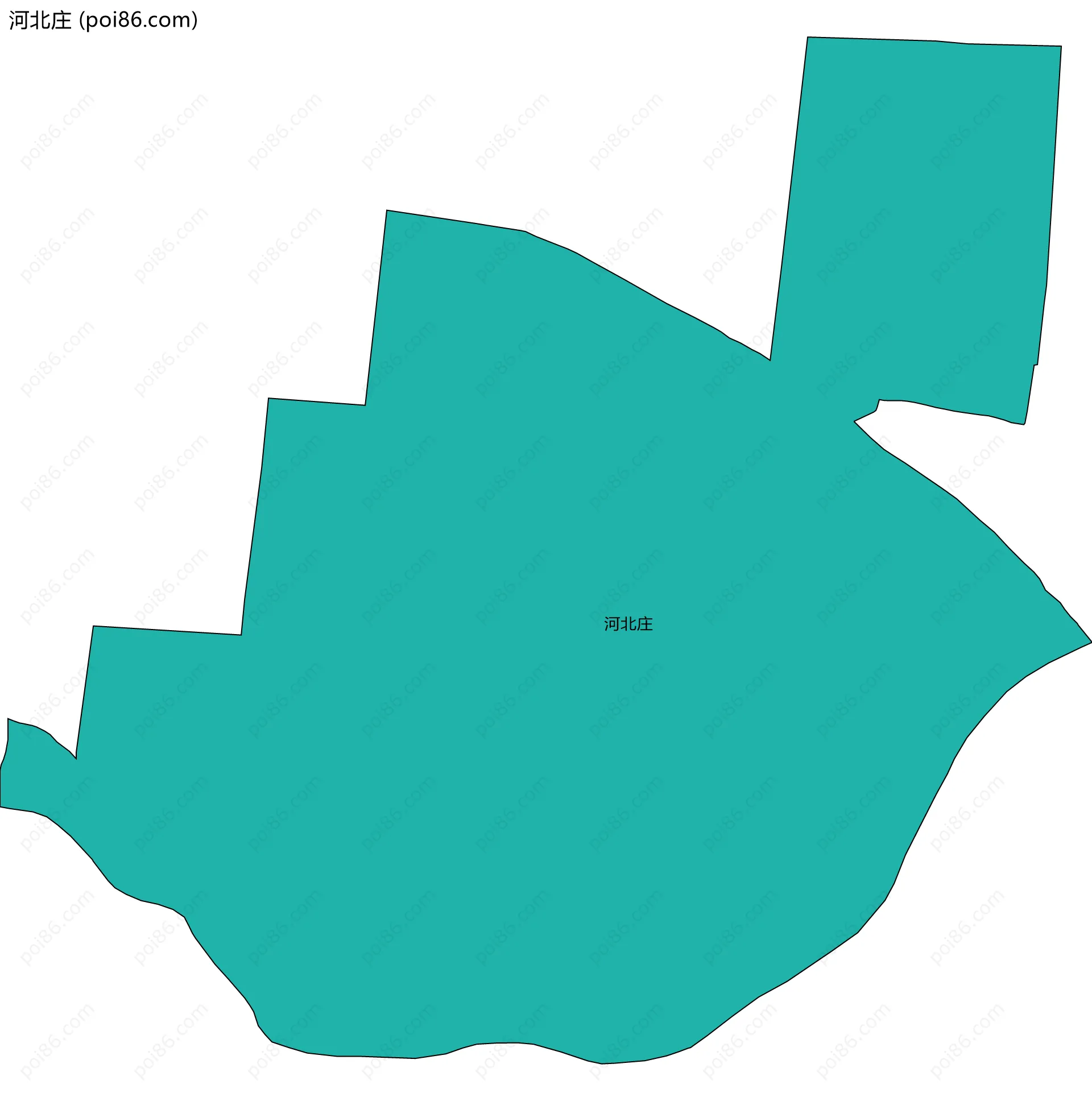 河北庄边界地图