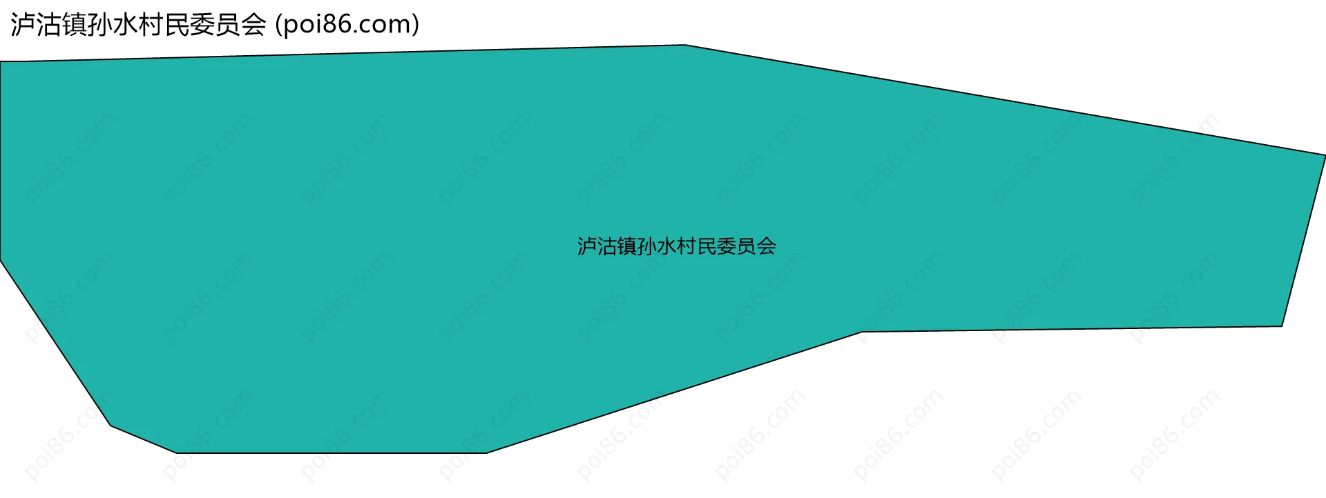 泸沽镇孙水村民委员会边界地图