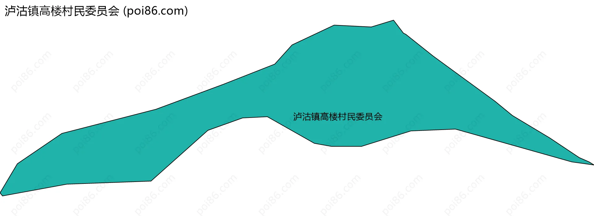 泸沽镇高楼村民委员会边界地图