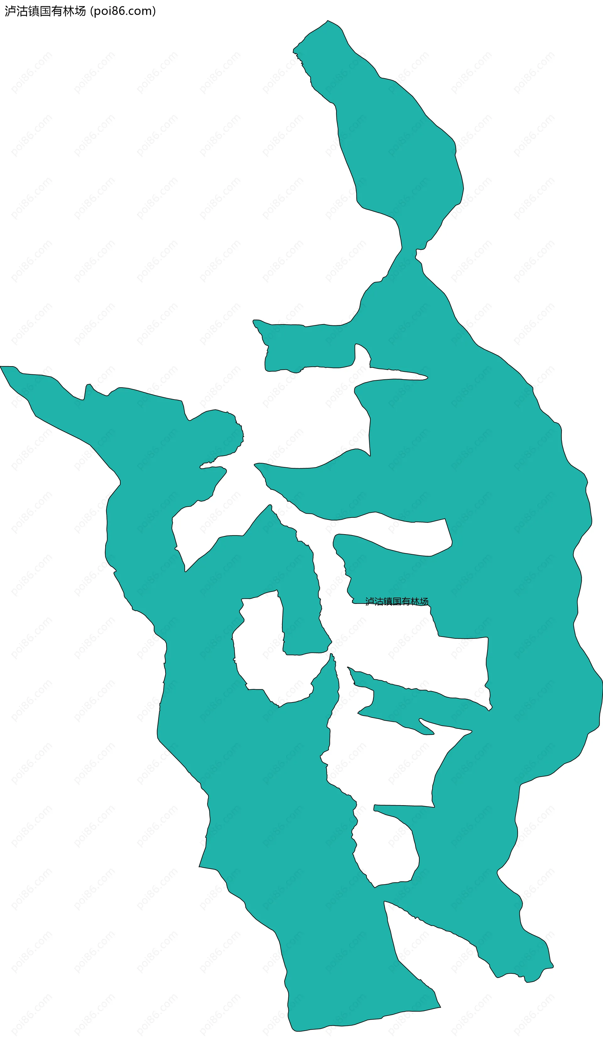 泸沽镇国有林场边界地图
